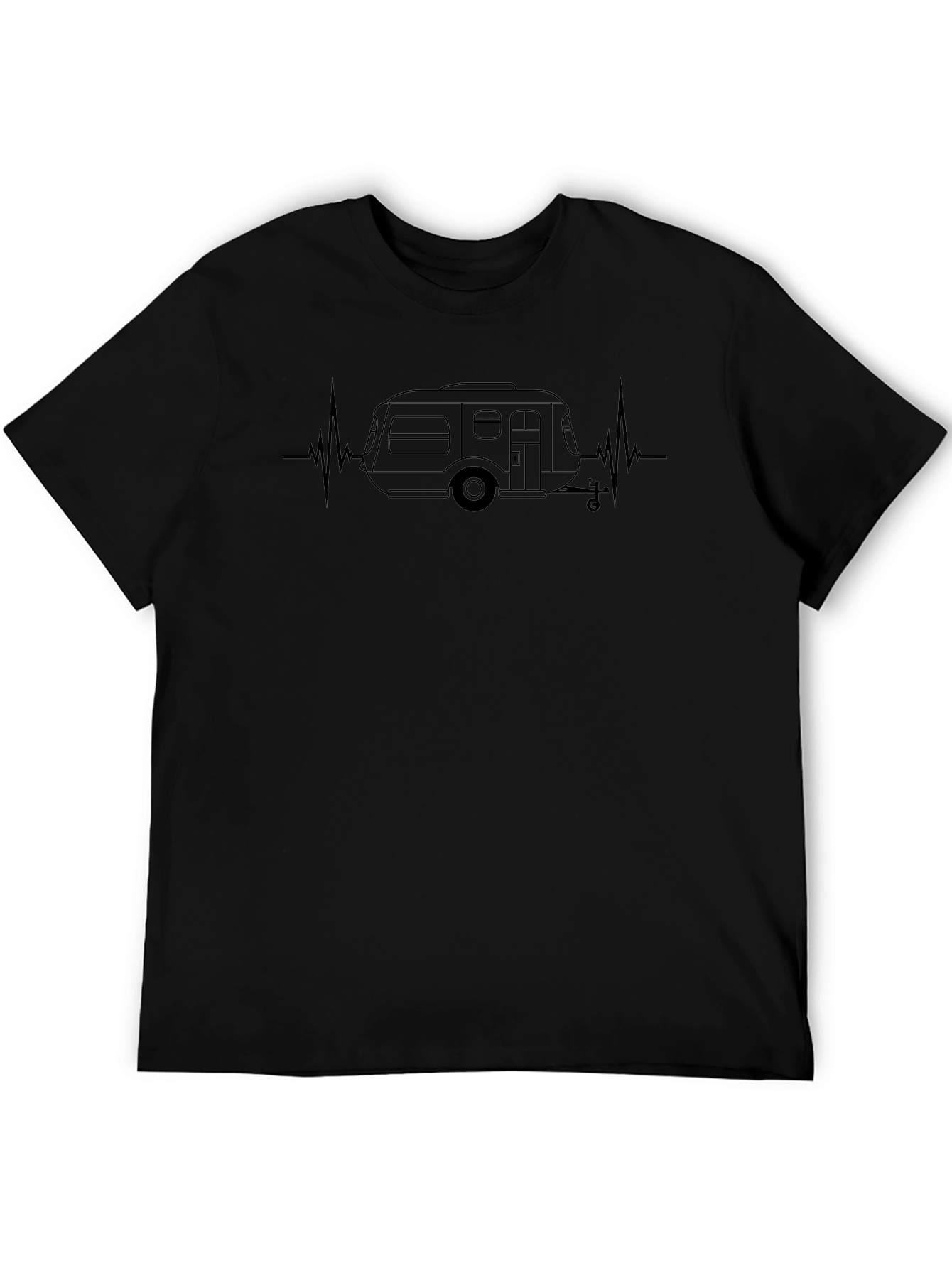 RV Camper Heartbeat Graphic Tee