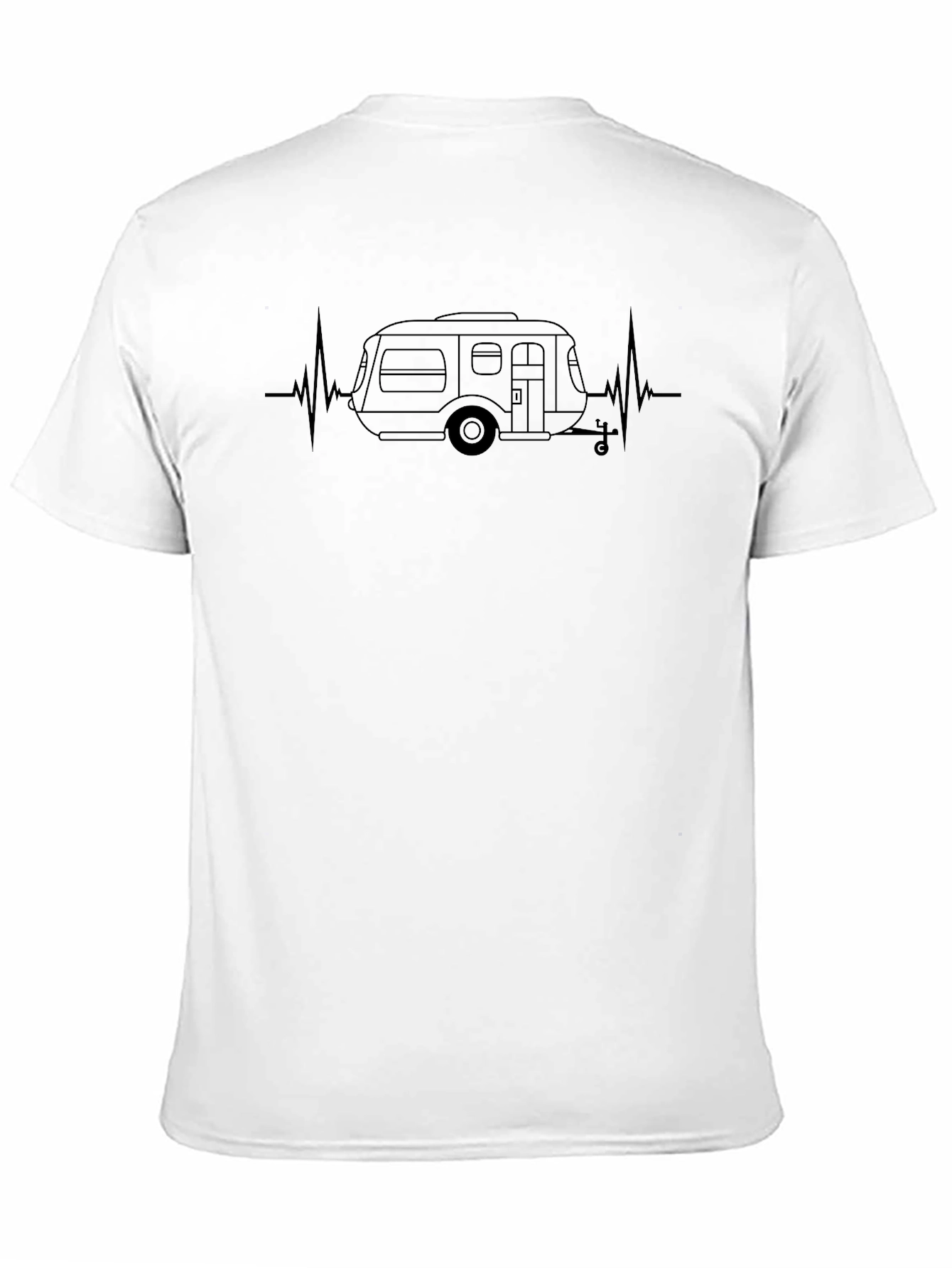 RV Camper Heartbeat Graphic Tee