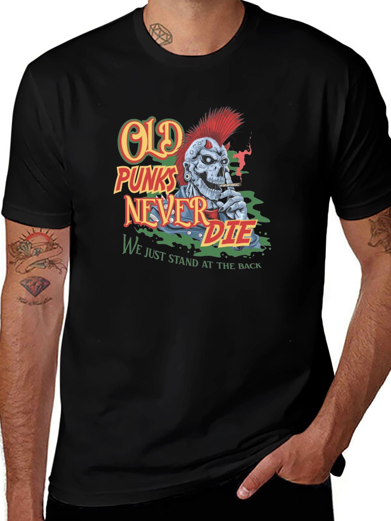 Old Punks Never Die Graphic Tee