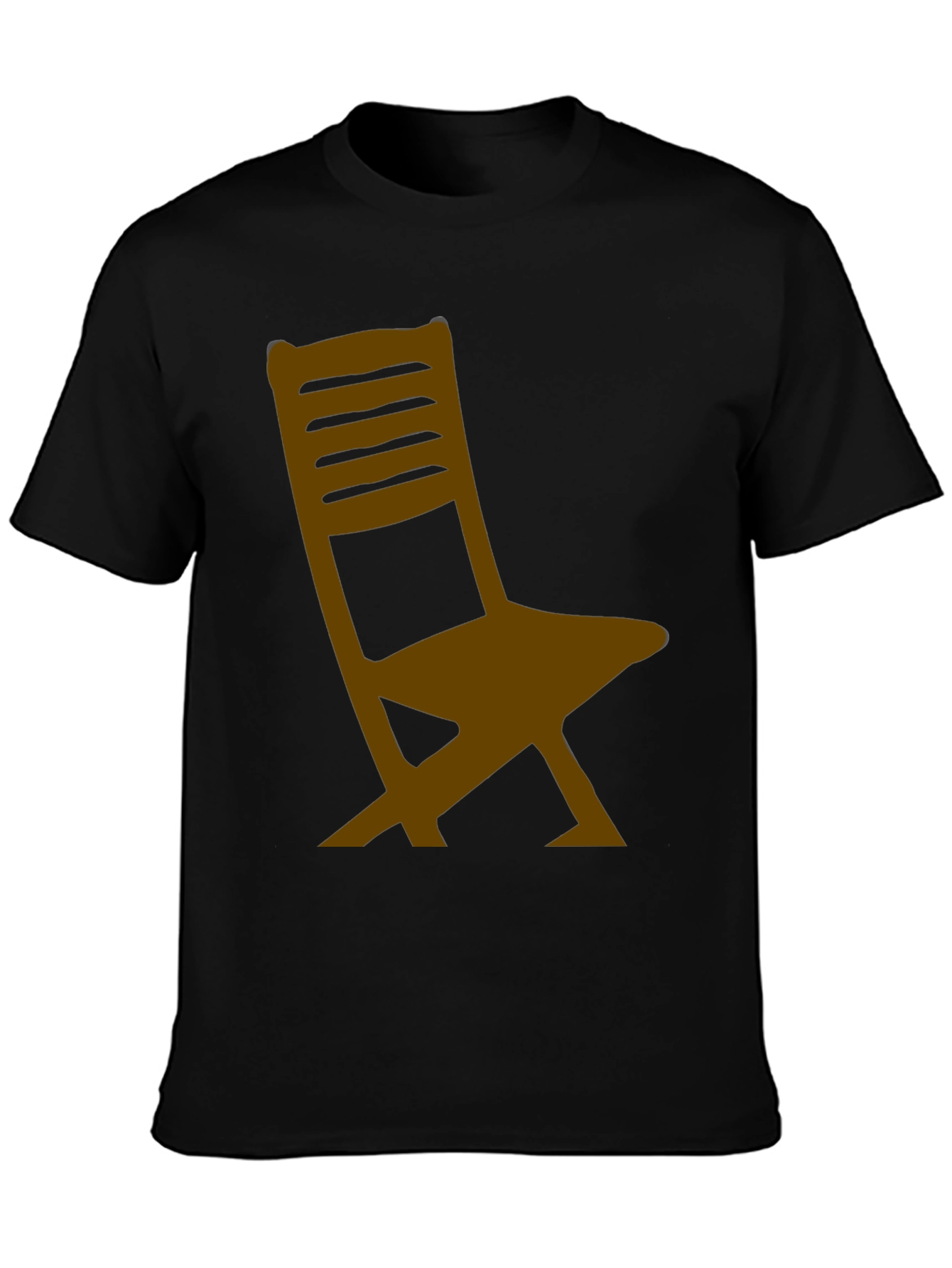 Chair Graphic Black T-Shirt - Relaxed Fit