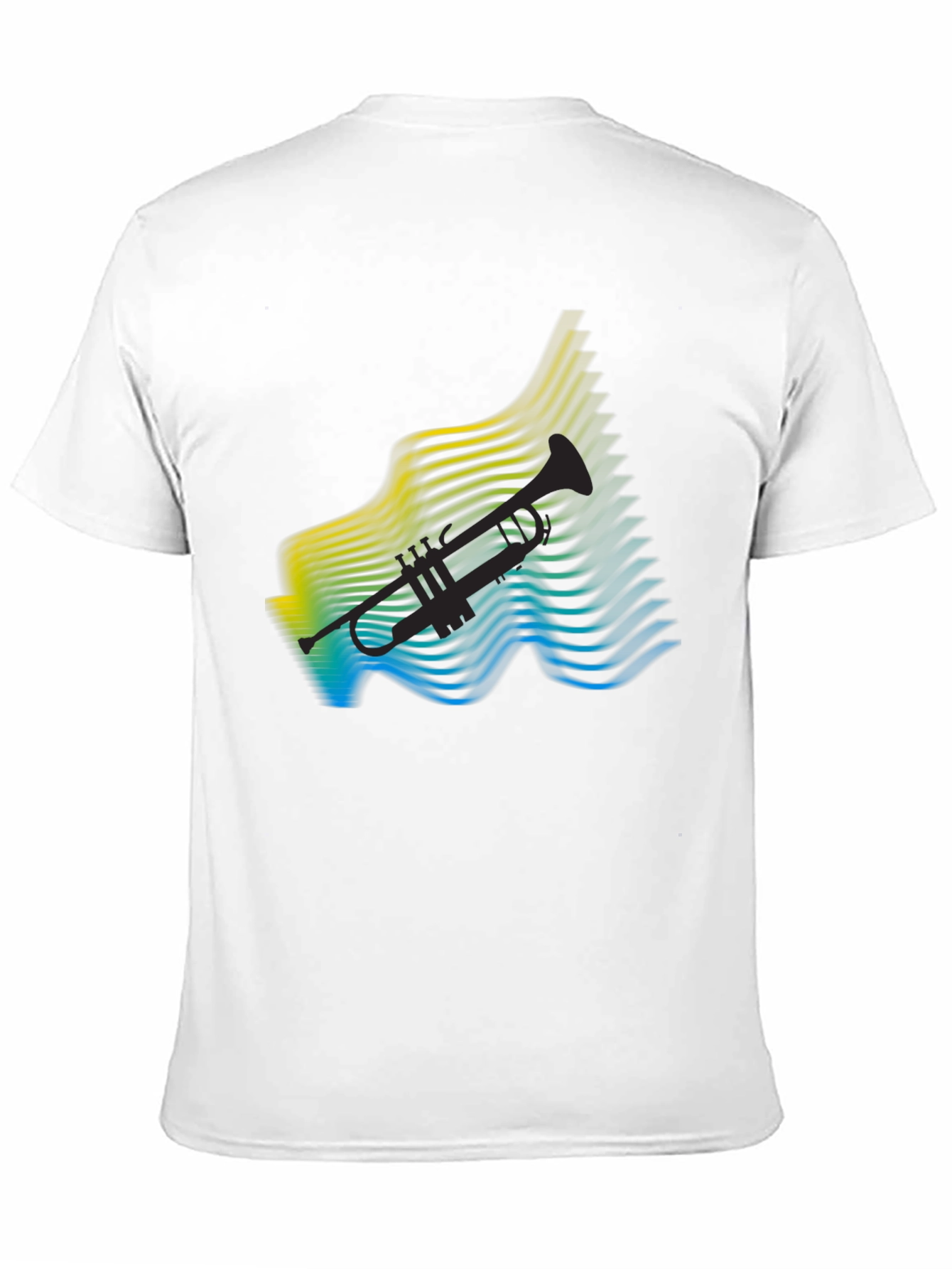 Abstract Trumpet Graphic Tee - Cool Music Lover Shirt