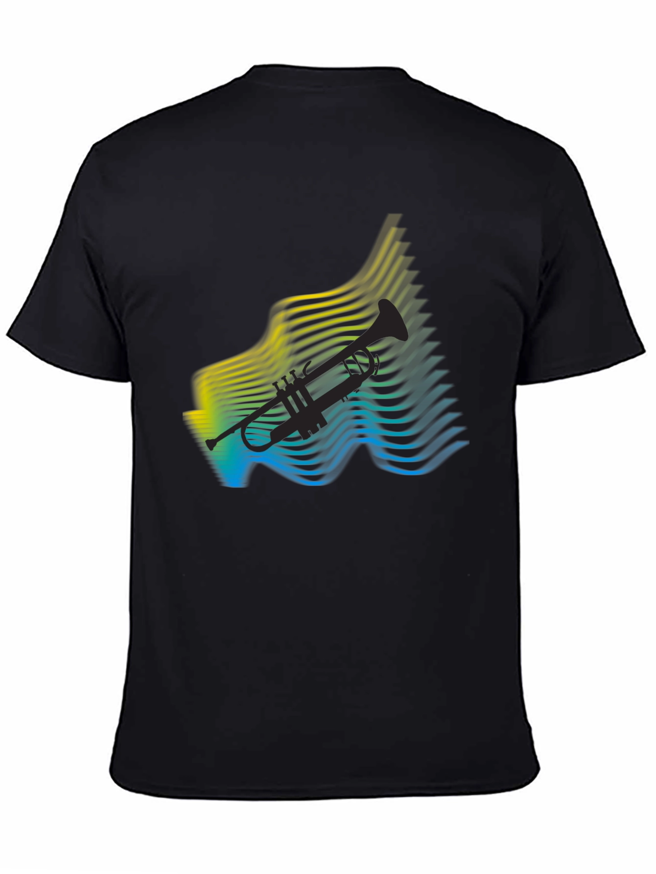 Abstract Trumpet Graphic Tee - Cool Music Lover Shirt