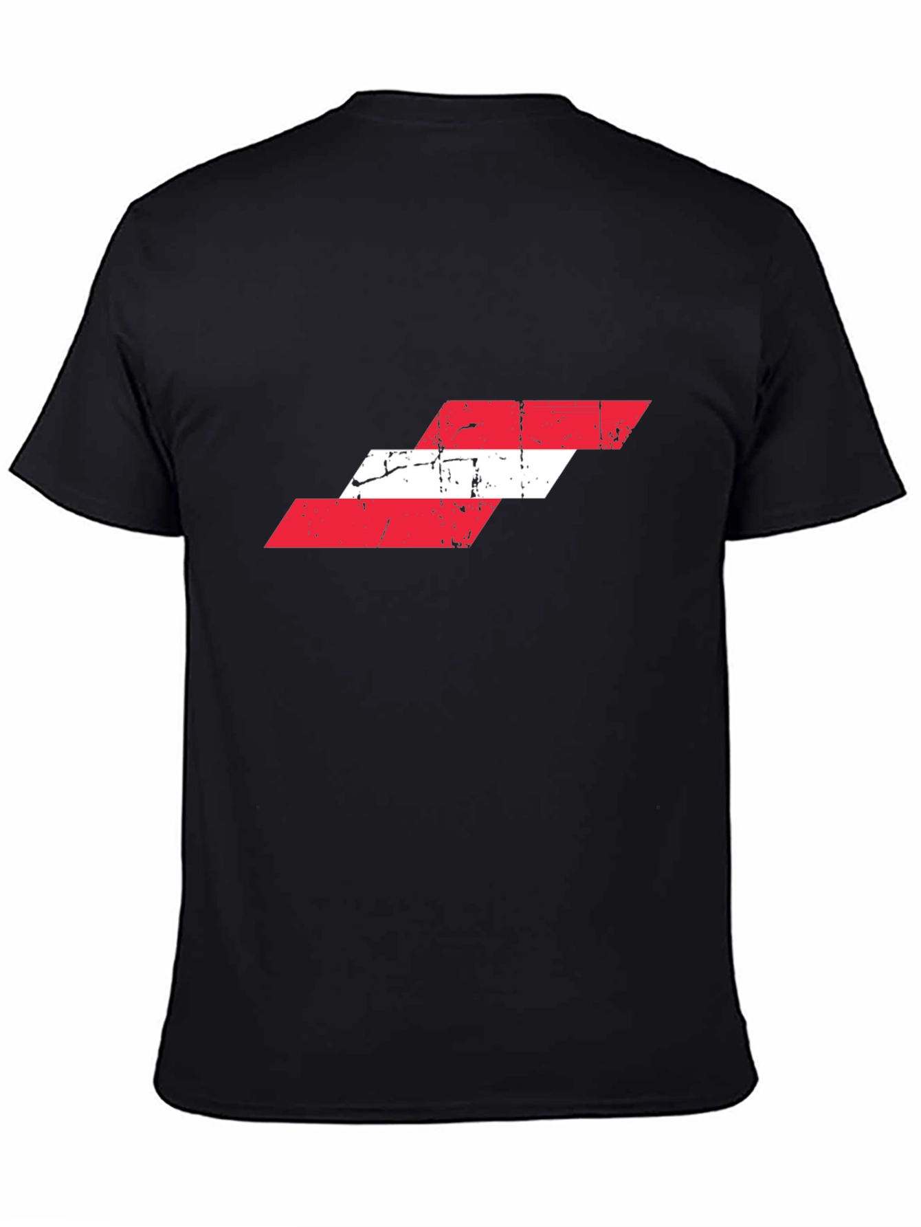 Distressed Austria Flag Graphic T-Shirt