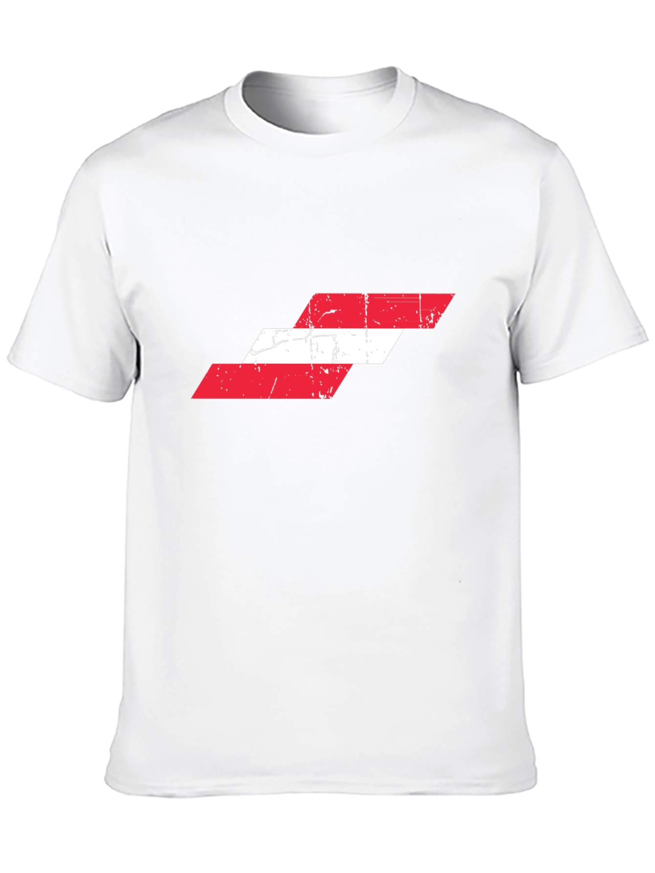 Distressed Austria Flag Graphic T-Shirt