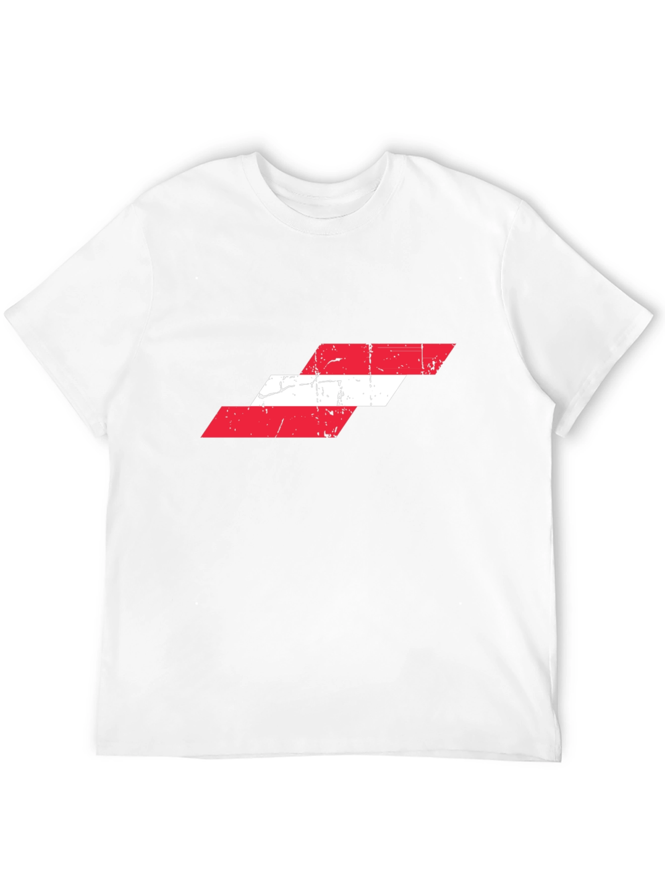 Distressed Austria Flag Graphic T-Shirt