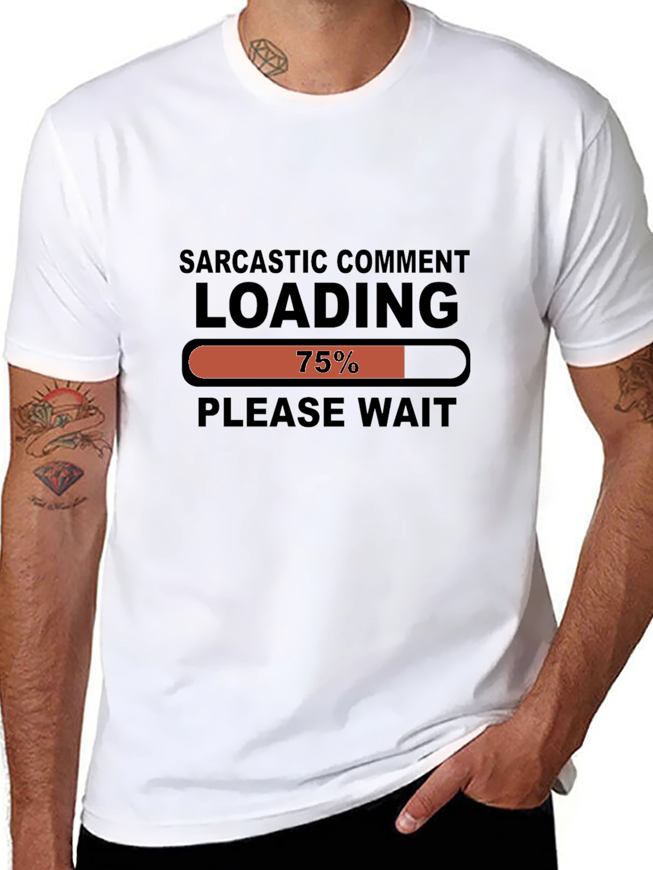 Sarcastic Comment Loading Funny Graphic Tee