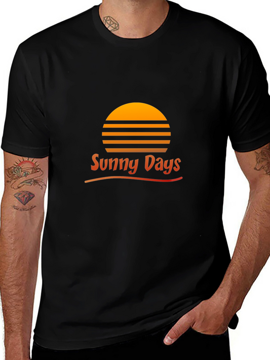 Sunny Days Graphic T-Shirt - Black