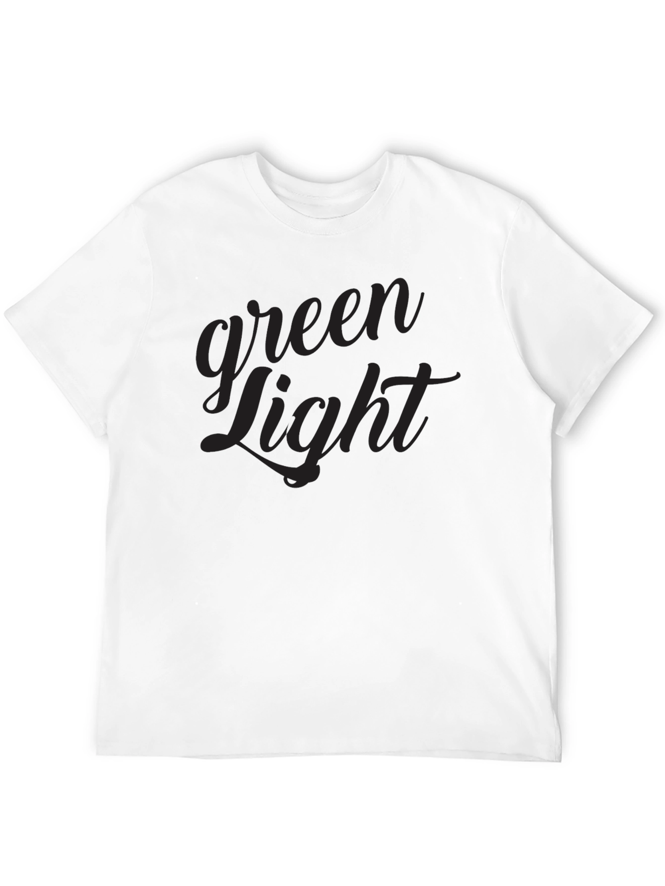 Green Light Black Crew Neck T-Shirt