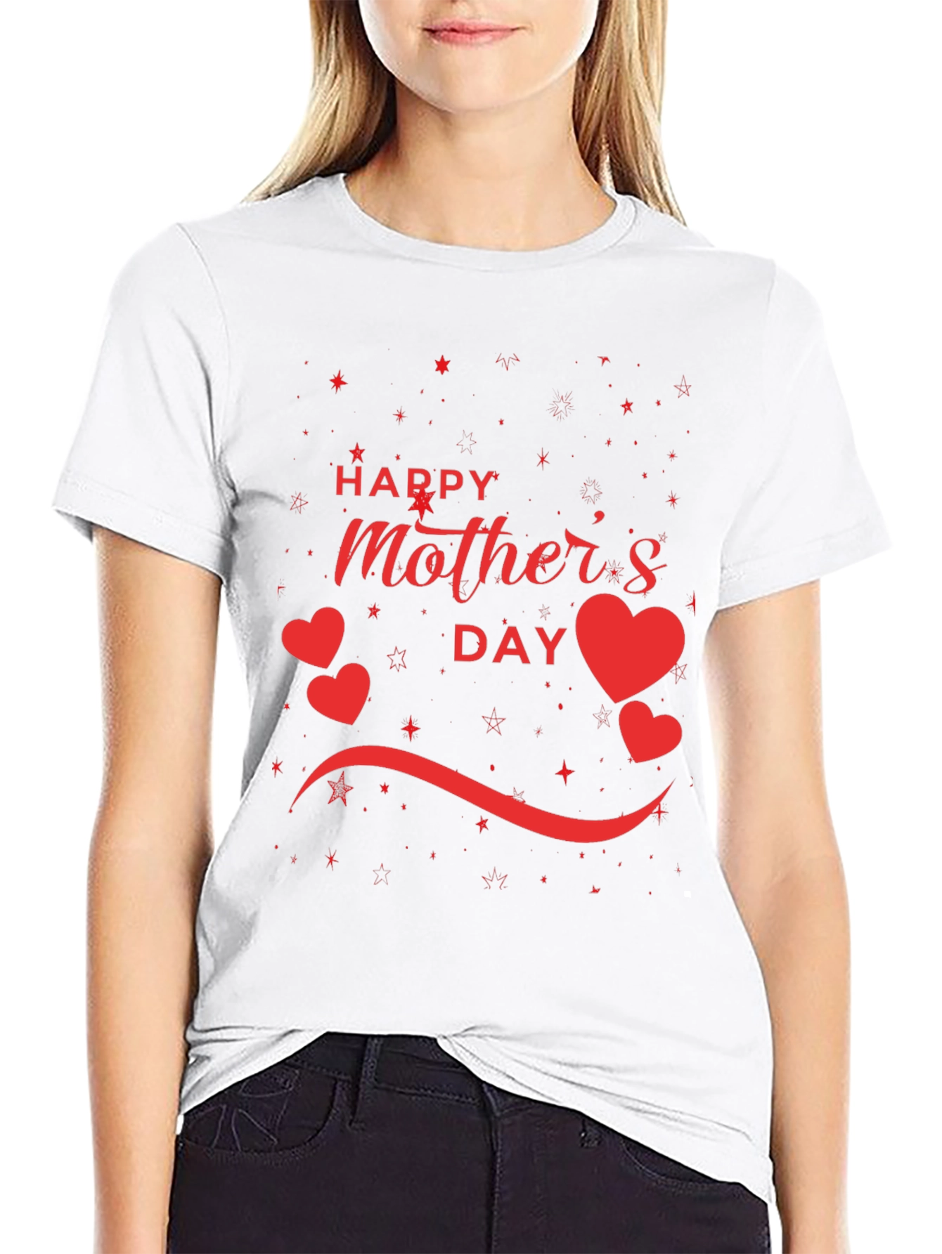 Happy Mothers Day Black T-Shirt
