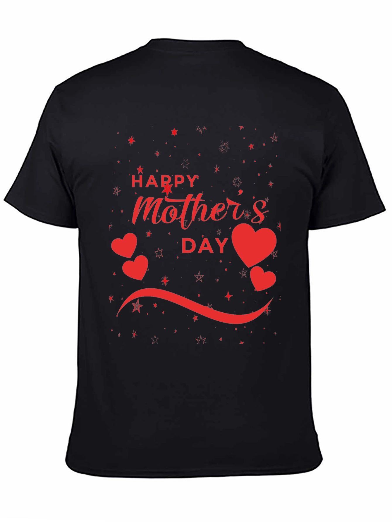 Happy Mothers Day Black T-Shirt