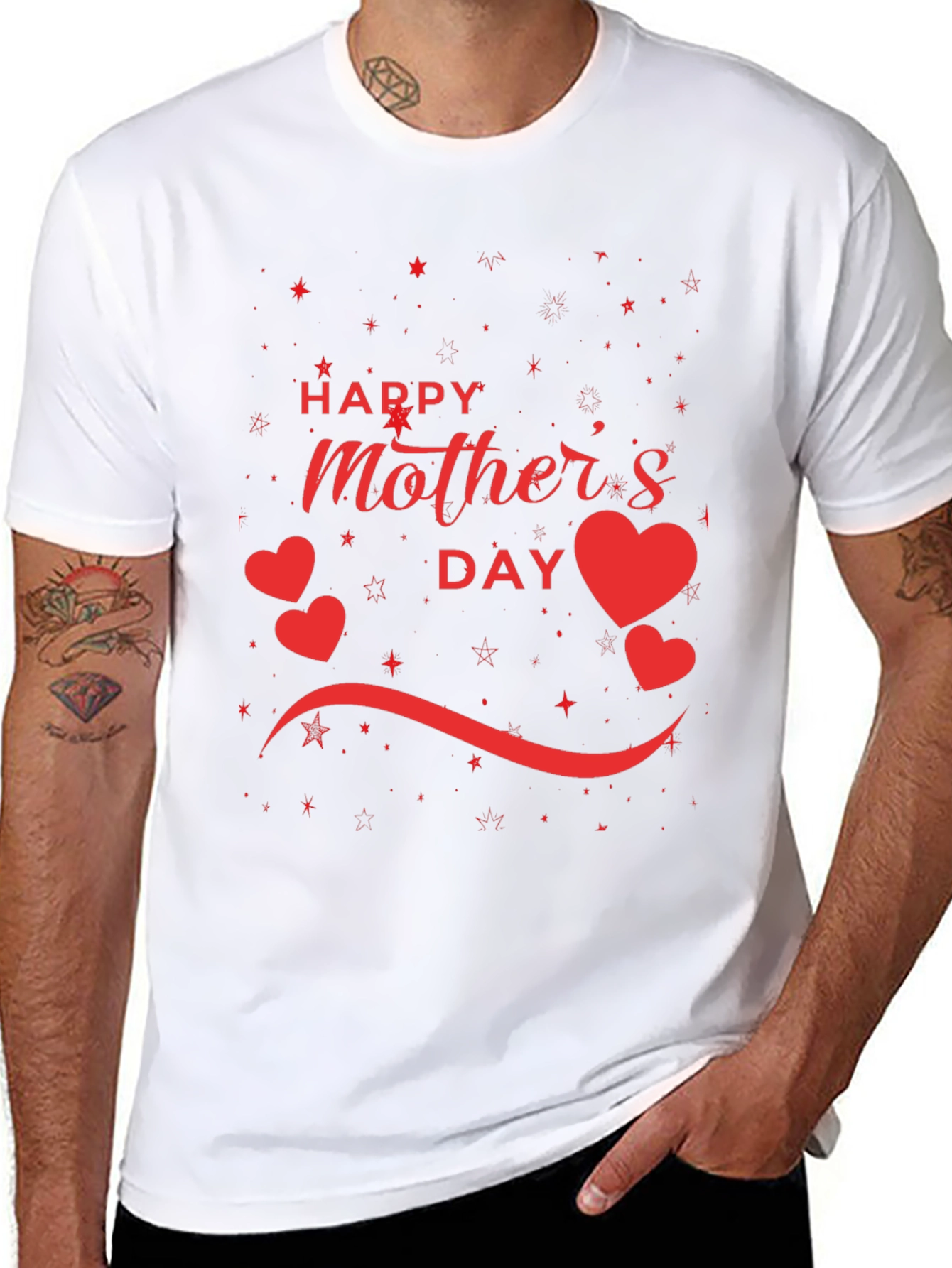 Happy Mothers Day Black T-Shirt