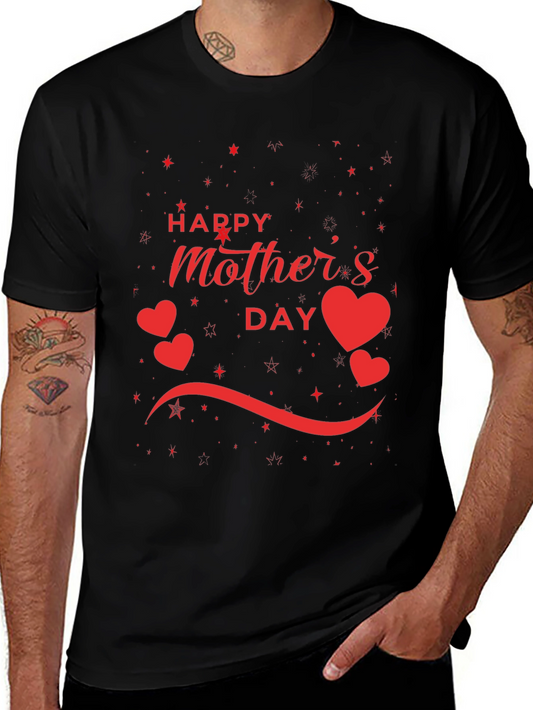 Happy Mothers Day Black T-Shirt
