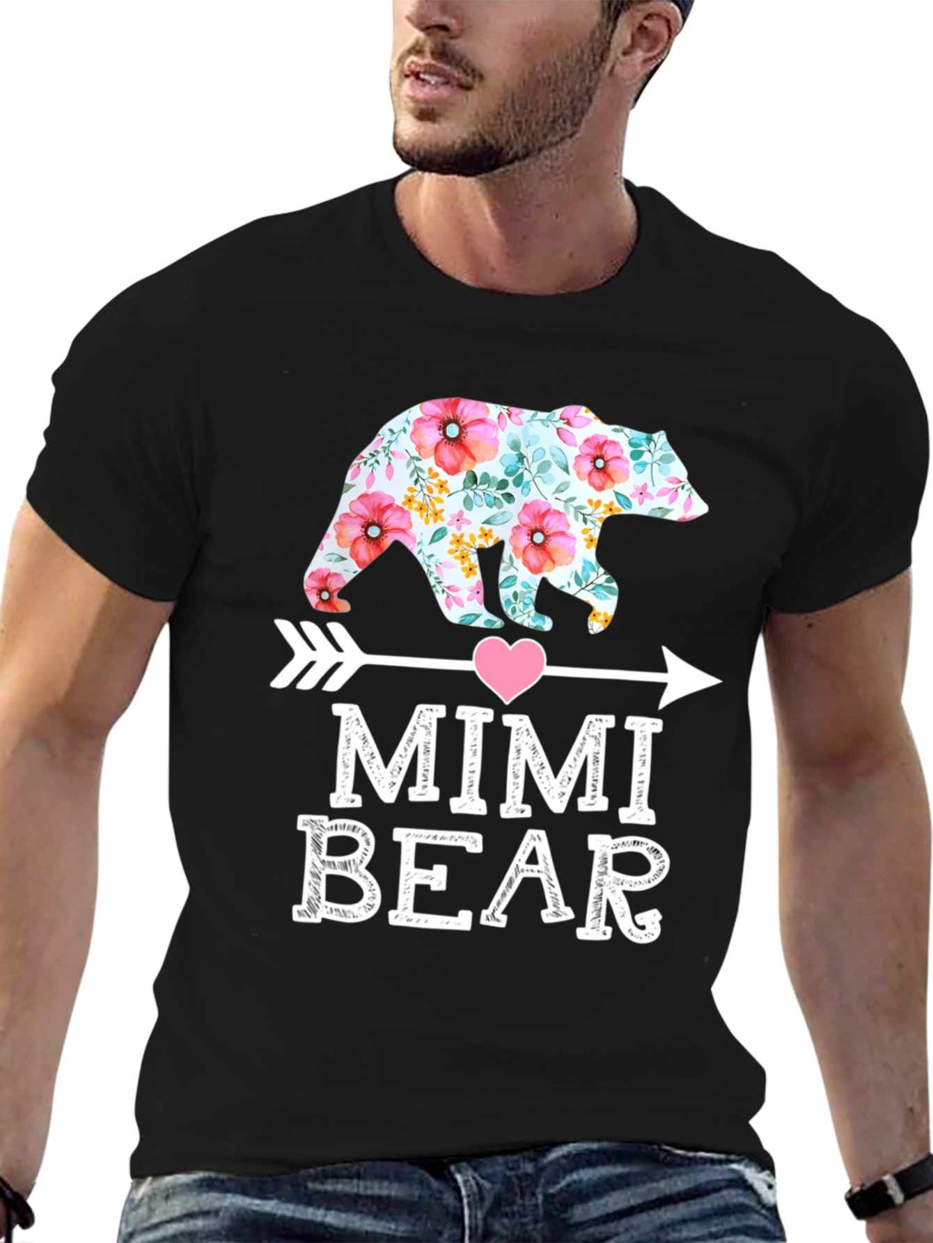 Mimi Bear Floral Design Tee