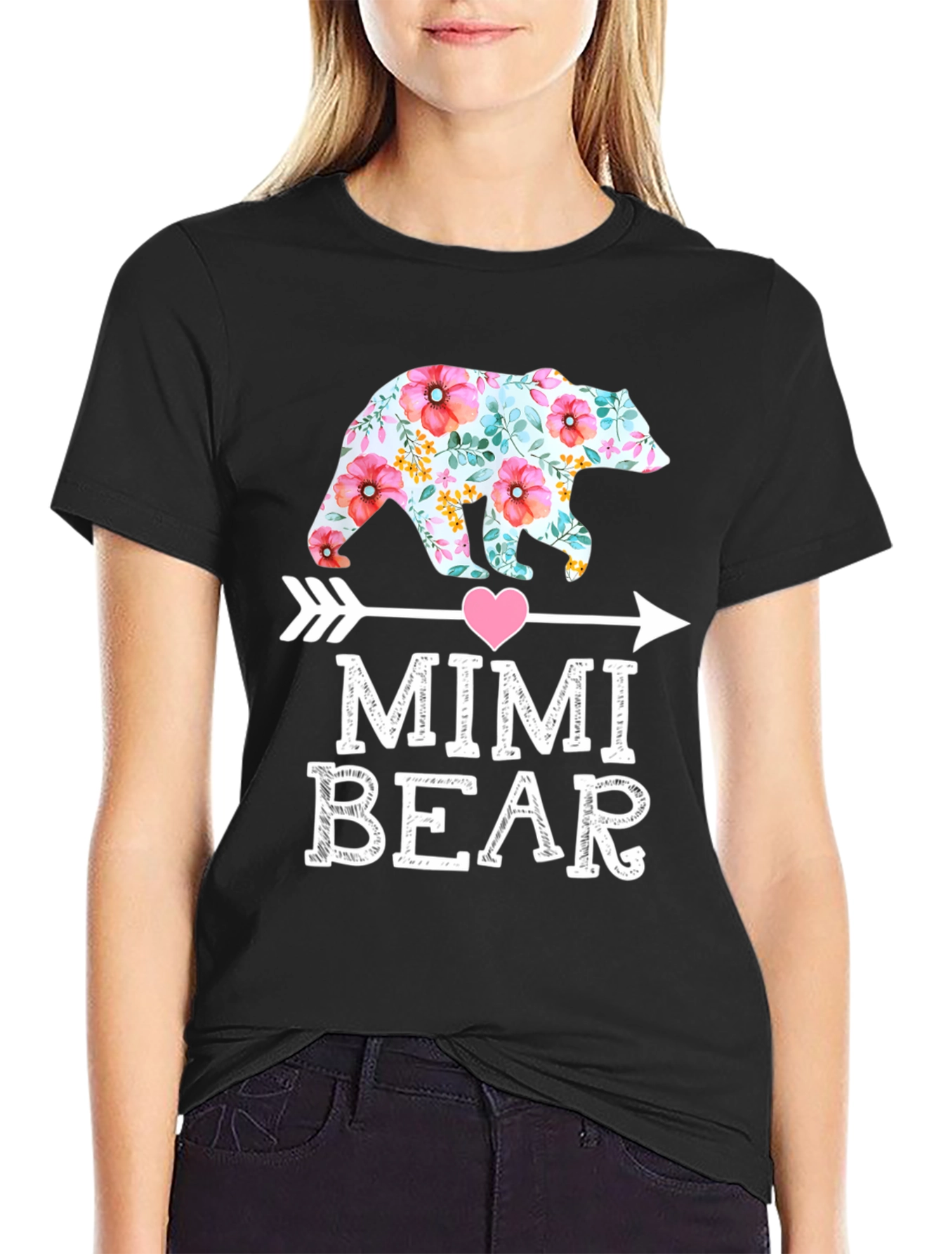 Mimi Bear Floral Design Tee
