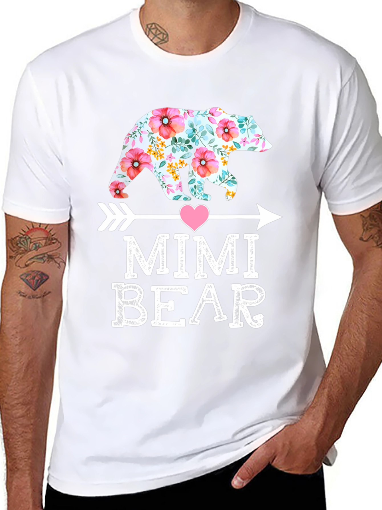 Mimi Bear Floral Design Tee