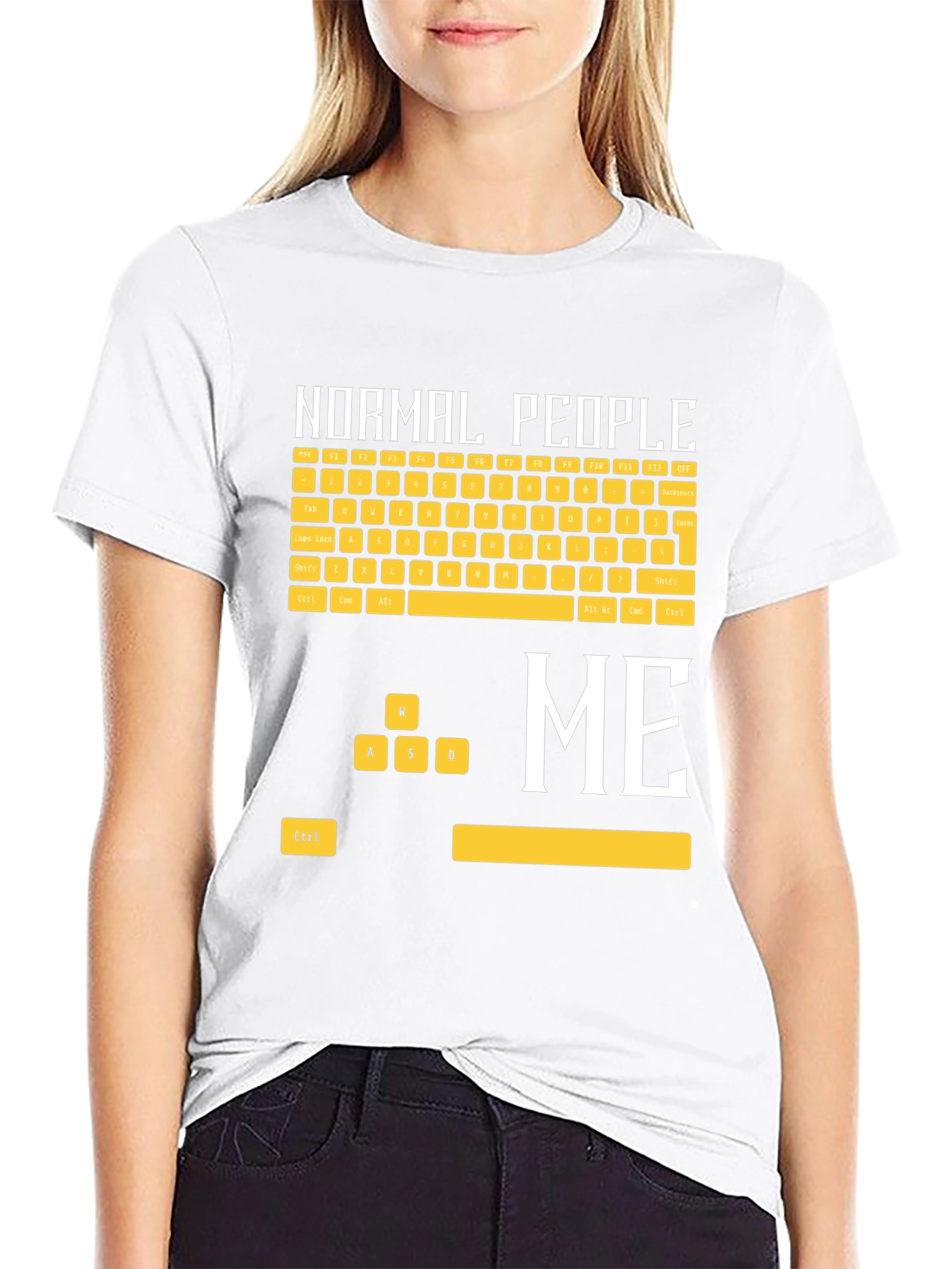 Gamer T-Shirt: Normal People vs. Me Keyboard
