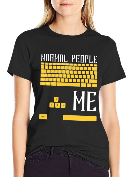 Gamer T-Shirt: Normal People vs. Me Keyboard