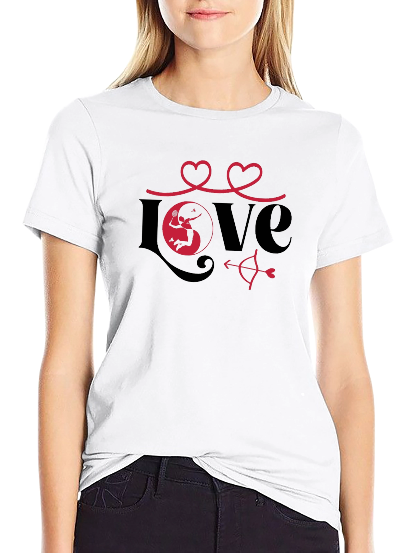 Love Badminton T-Shirt - Valentines Day Special