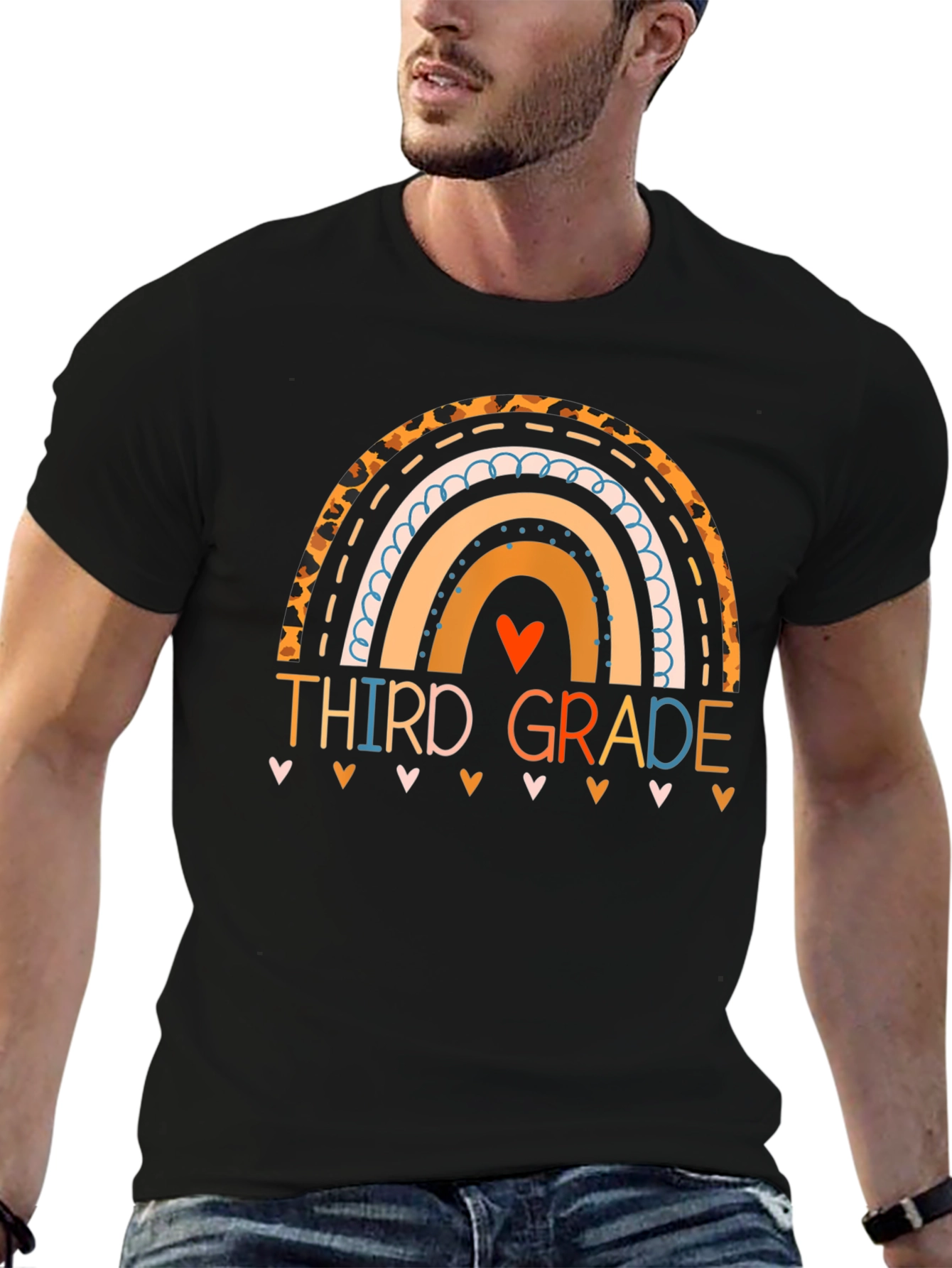 Third Grade Rainbow Teacher T-Shirt