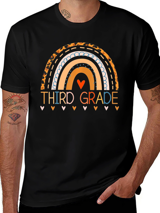 Third Grade Rainbow Teacher T-Shirt