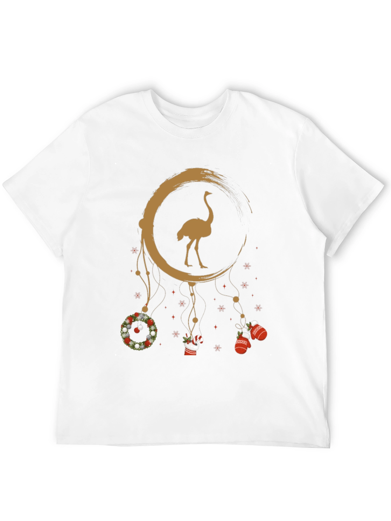 Ostrich Christmas Dreamcatcher Graphic Tee