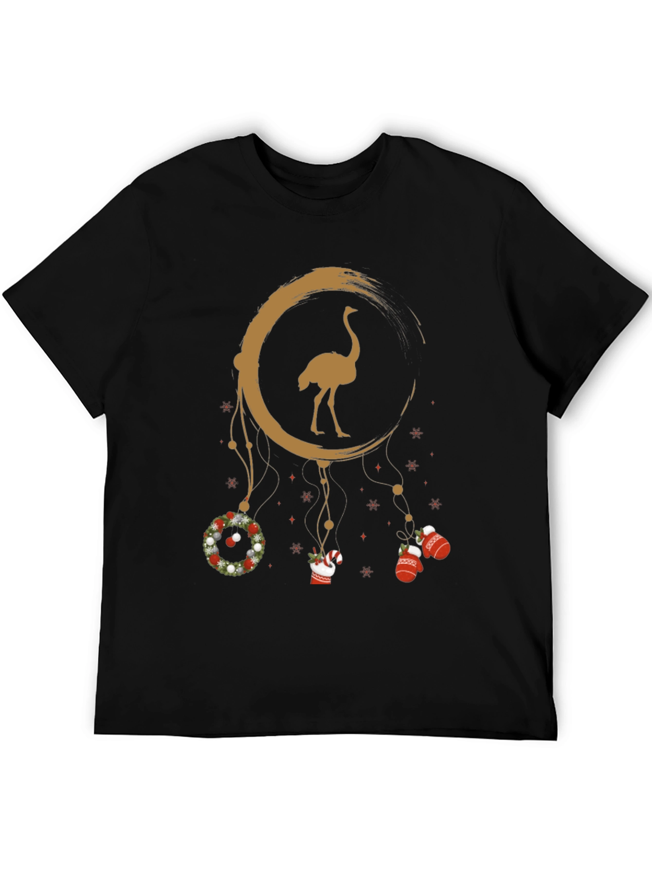 Ostrich Christmas Dreamcatcher Graphic Tee