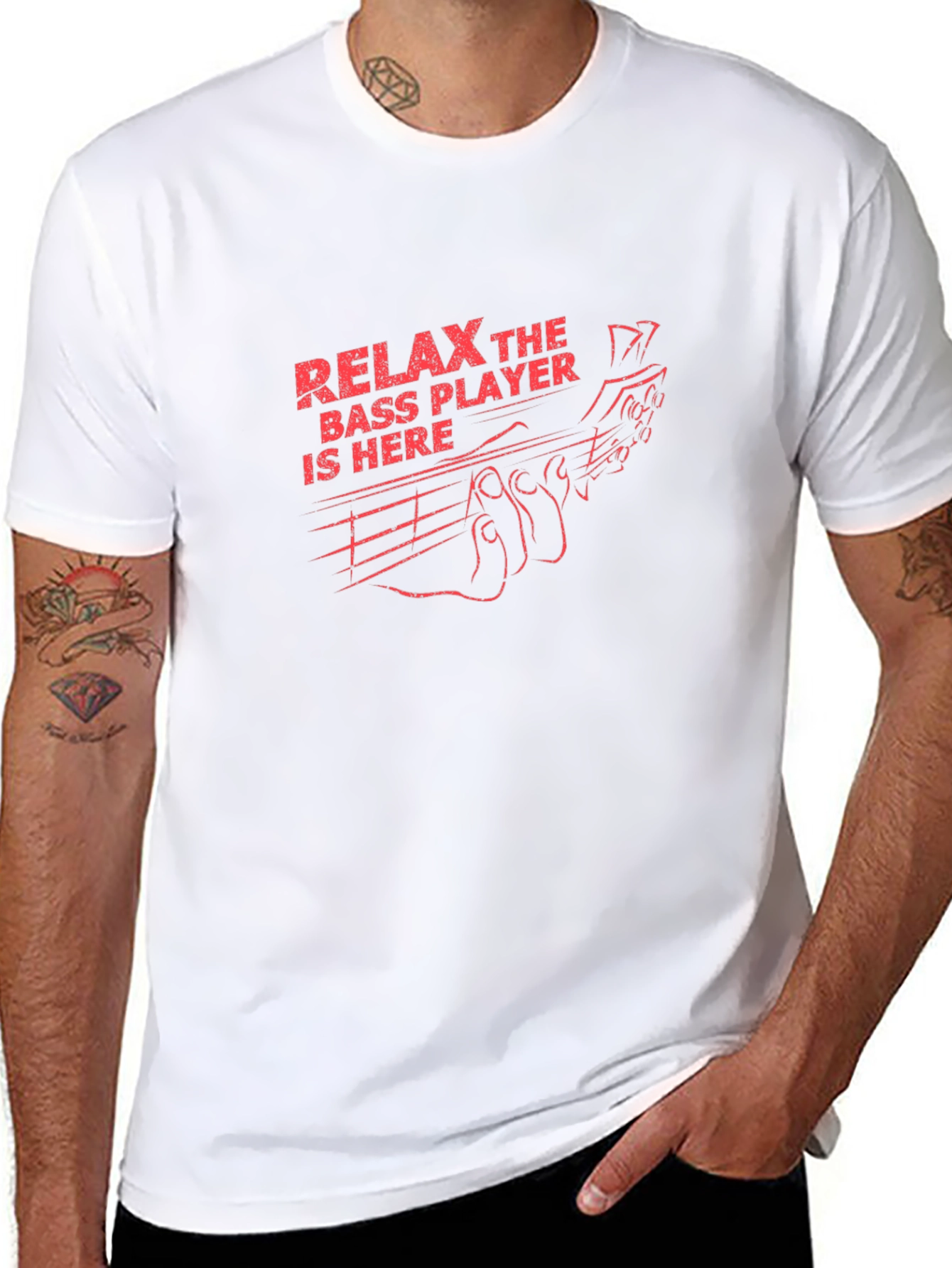 Relax Bass Player Here T-Shirt