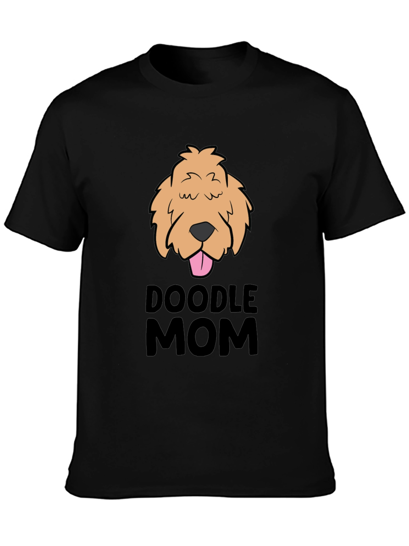 Doodle Mom Graphic Tee - Black
