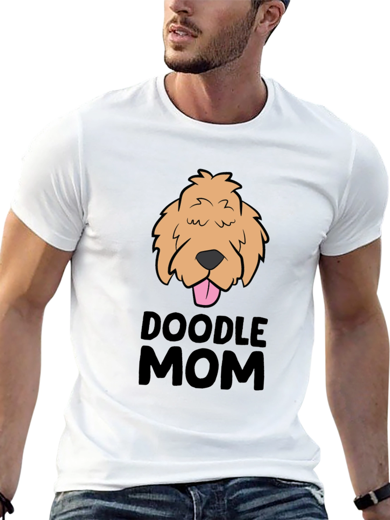 Doodle Mom Graphic Tee - Black