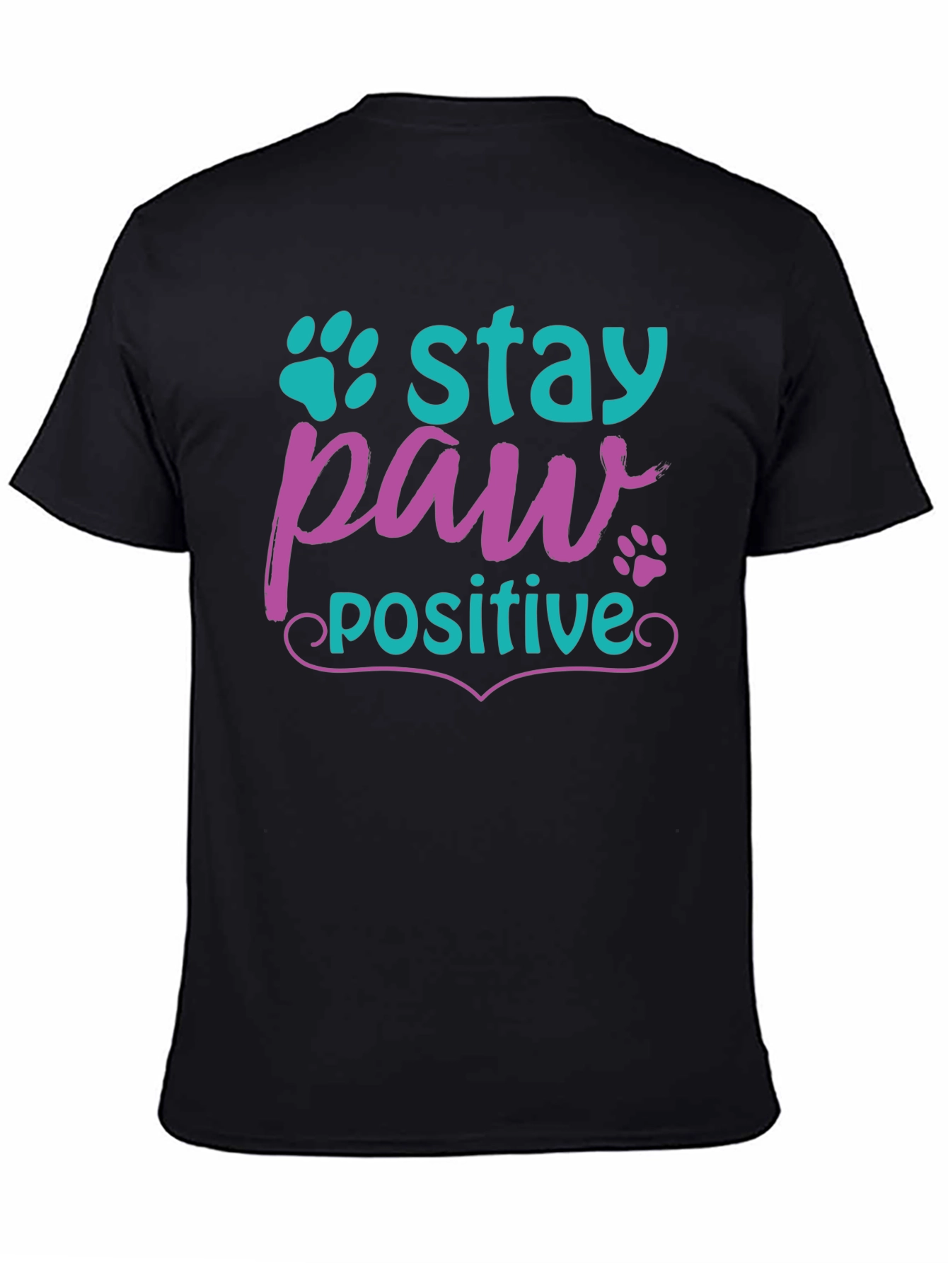 Stay Paw-sitive Graphic T-Shirt