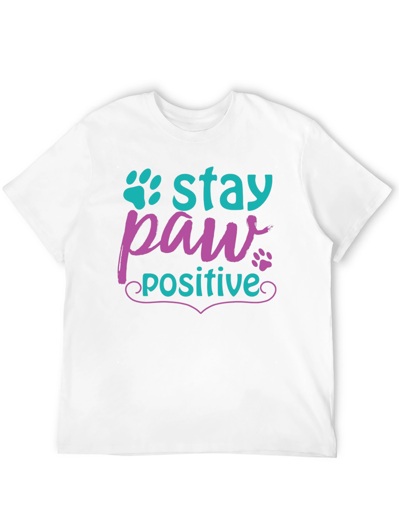 Stay Paw-sitive Graphic T-Shirt