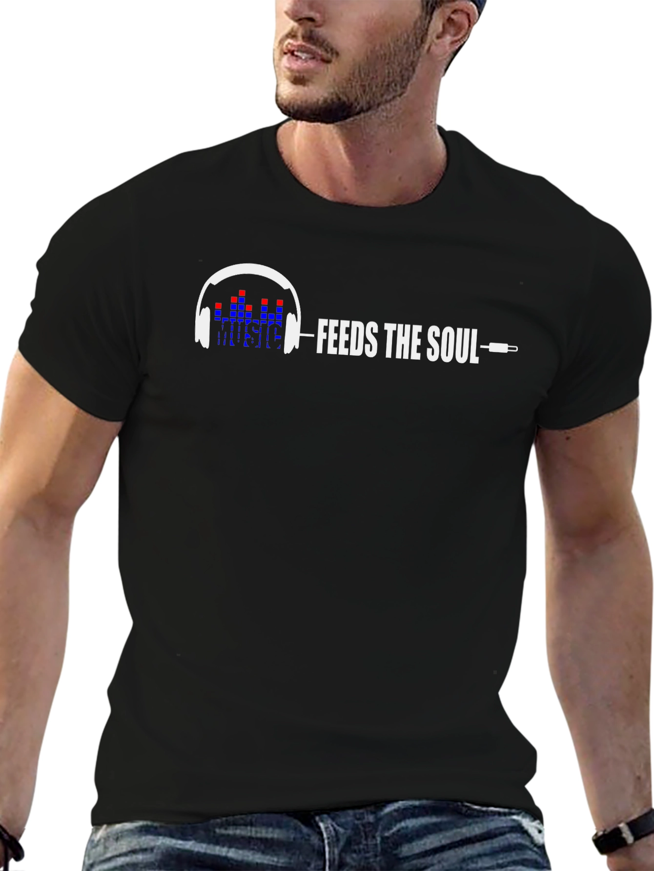 Music Feeds the Soul Graphic Tee