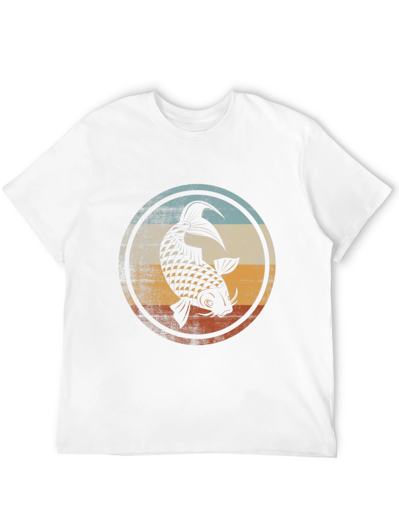 Koi Fish Graphic T-Shirt - Mens Black Tee