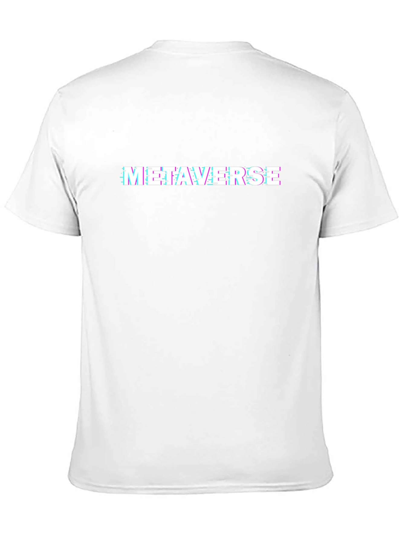 Metaverse Glitch Tee - Trendy Black Graphic T-Shirt