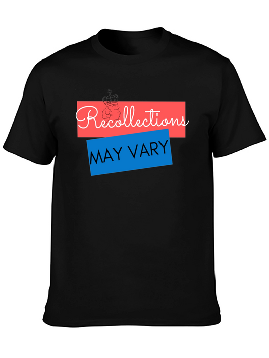 Recollections May Vary Graphic Tee - Black
