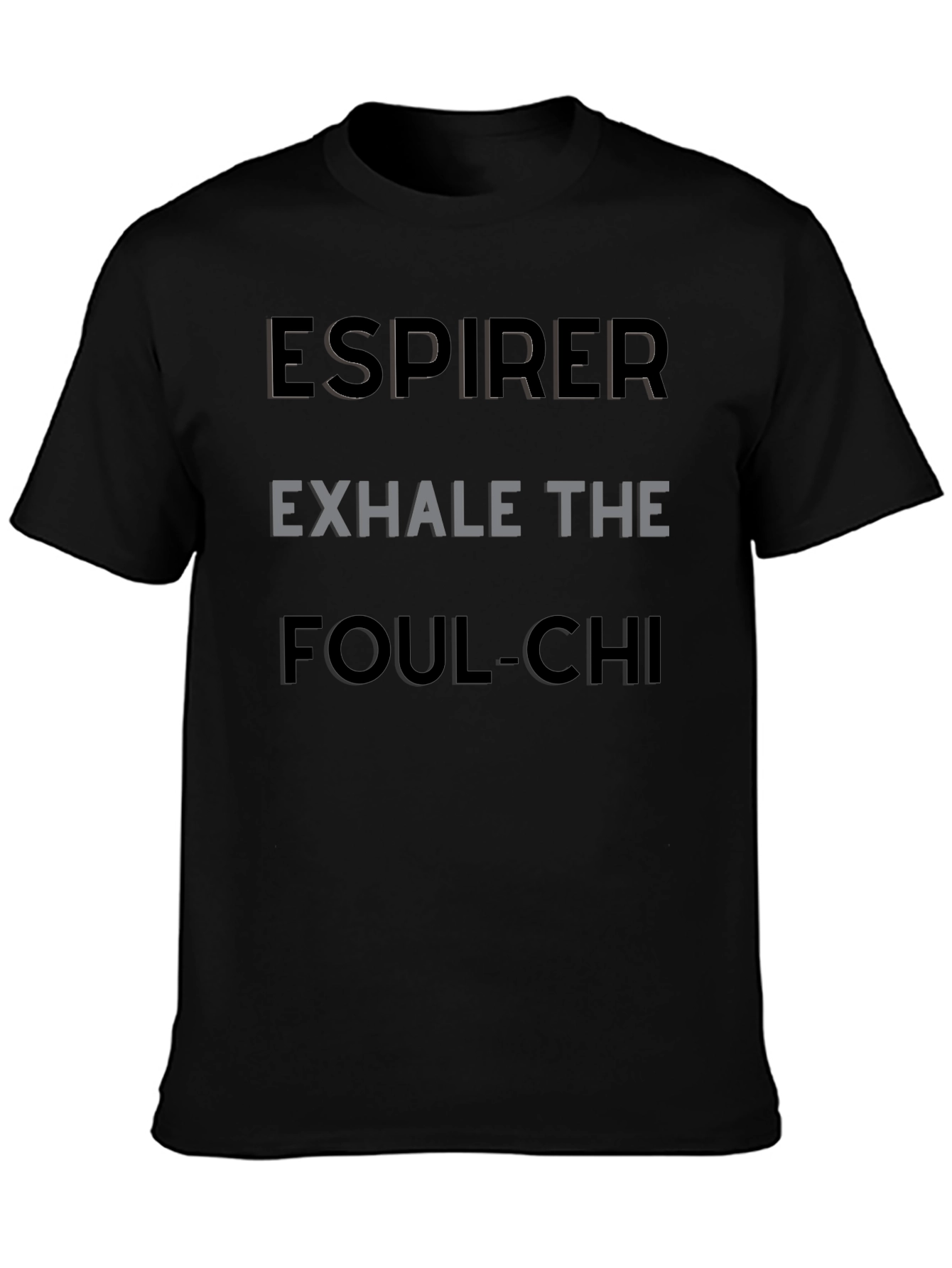 Espirer Exhale Graphic Tee - Black