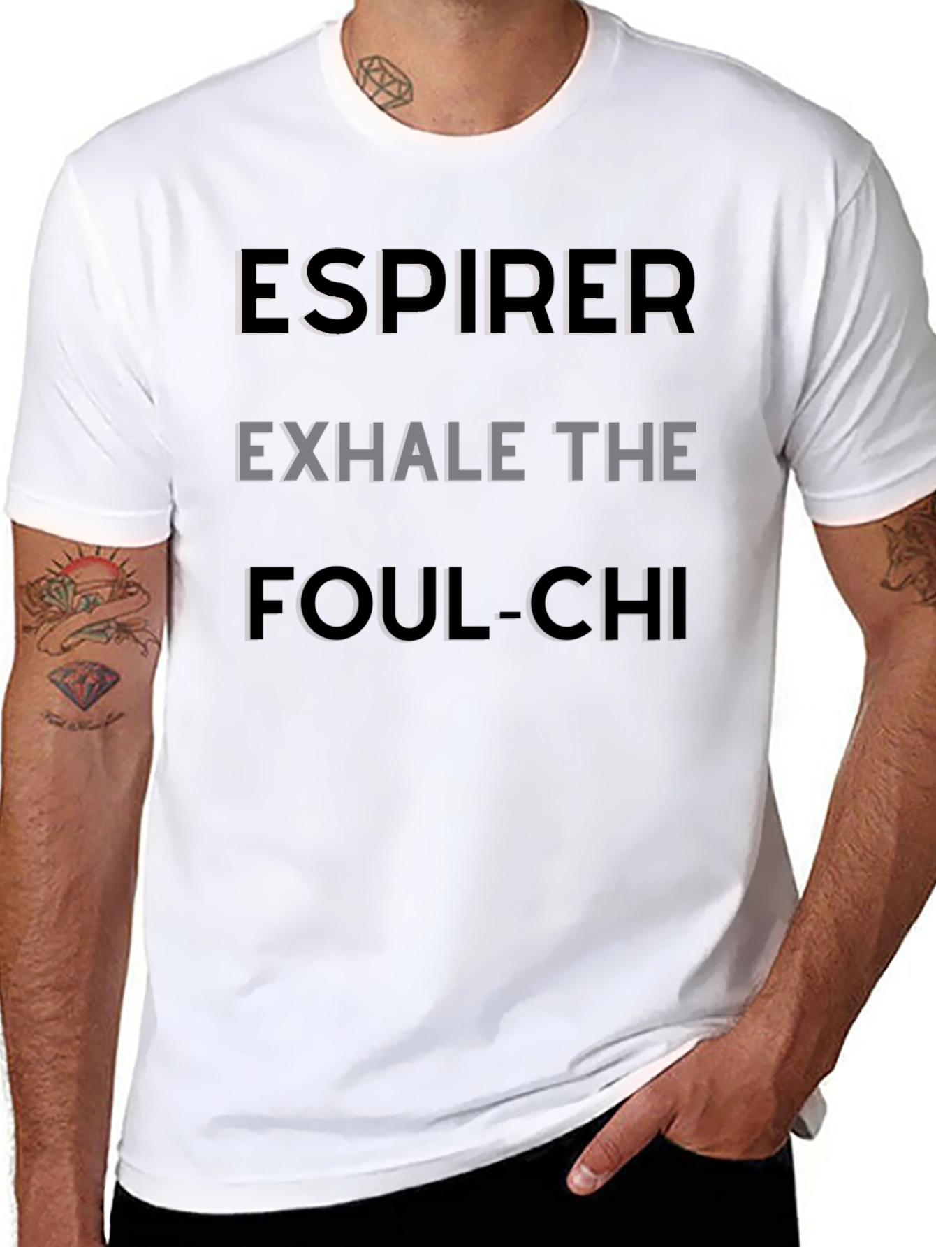 Espirer Exhale Graphic Tee - Black