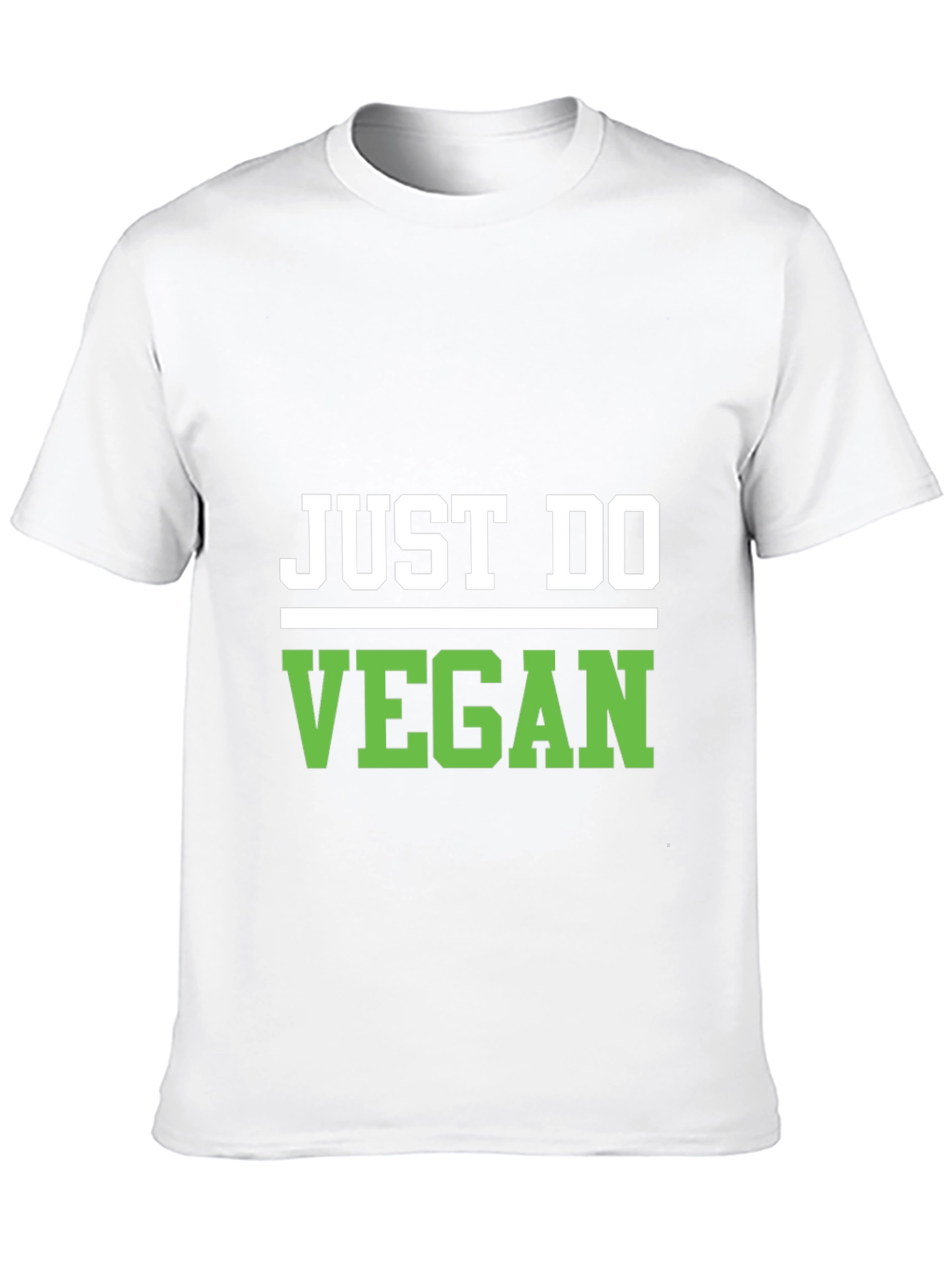 Just Do Vegan Black T-Shirt - Stylish Vegan Apparel