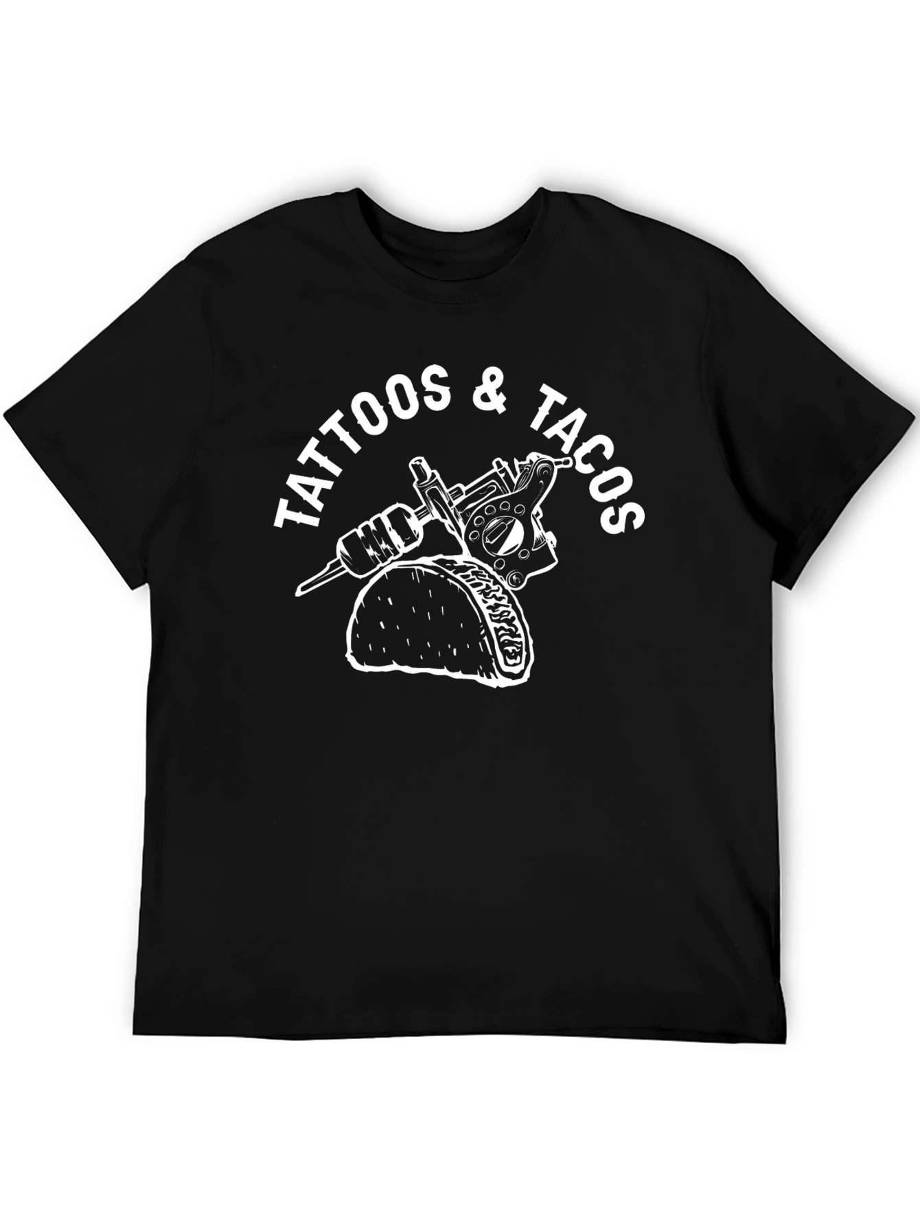 Tattoos & Tacos Black Graphic Tee