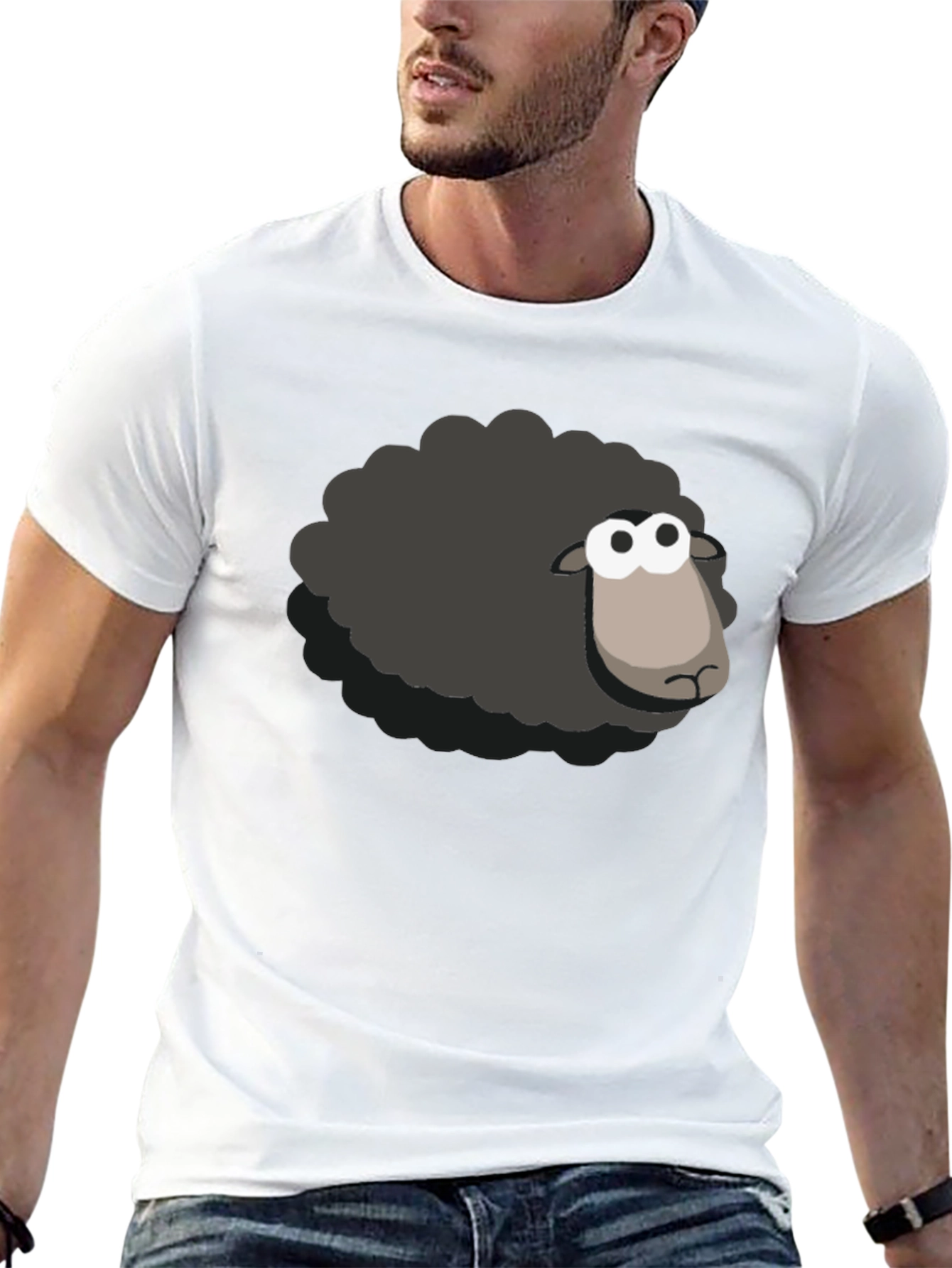 Black Sheep T-Shirt - Cartoon Style