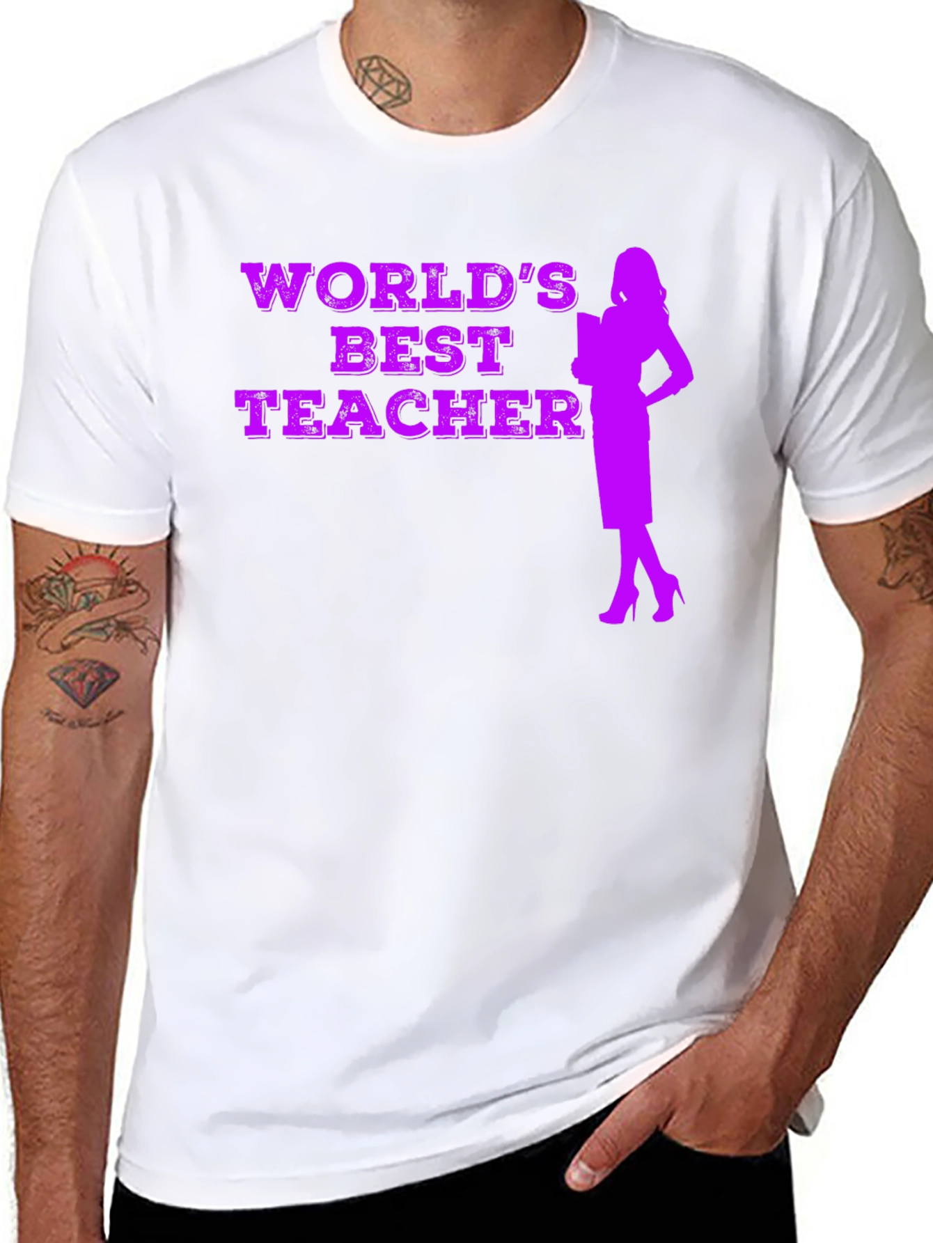 Worlds Best Teacher Graphic T-Shirt