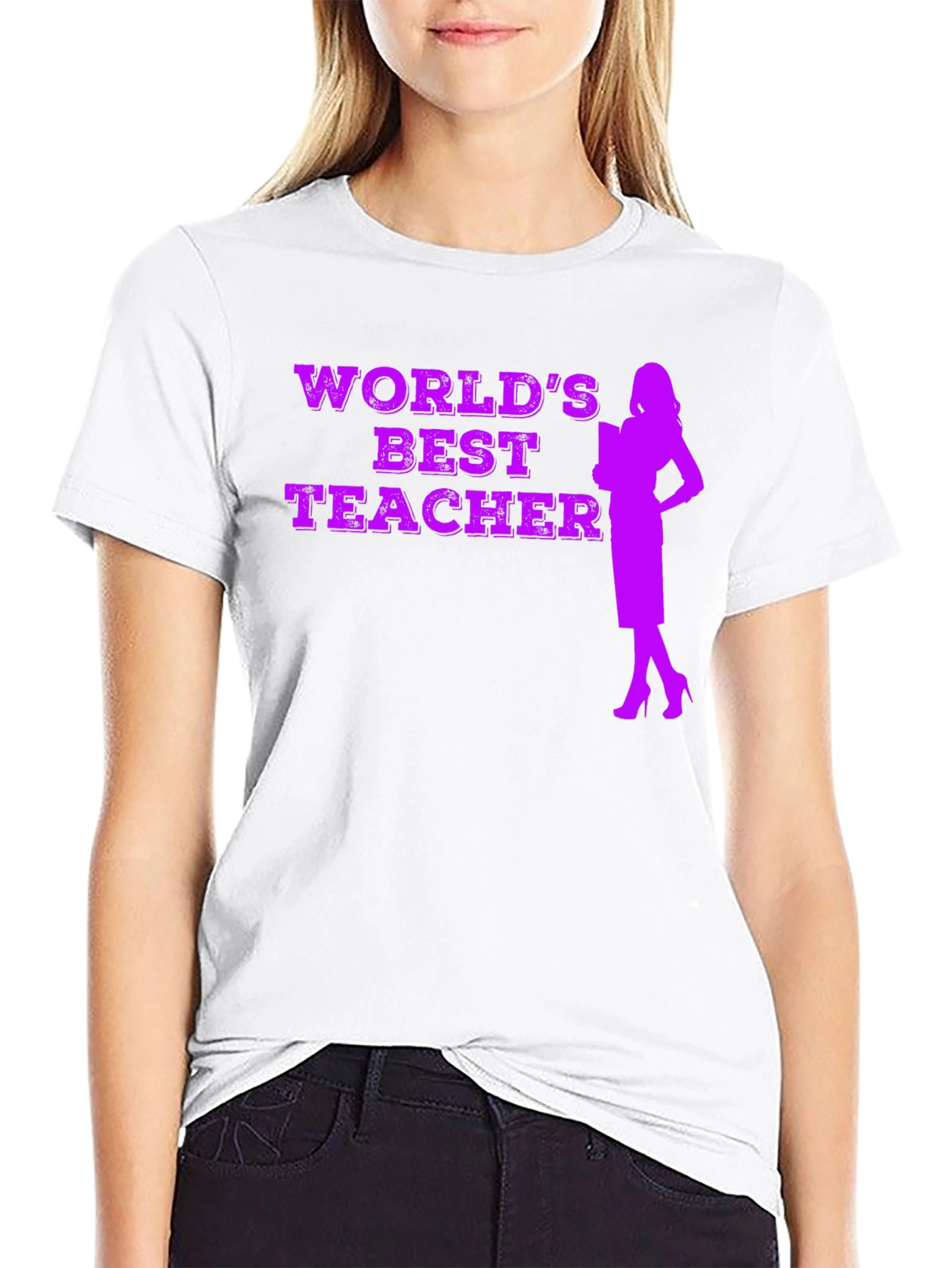 Worlds Best Teacher Graphic T-Shirt