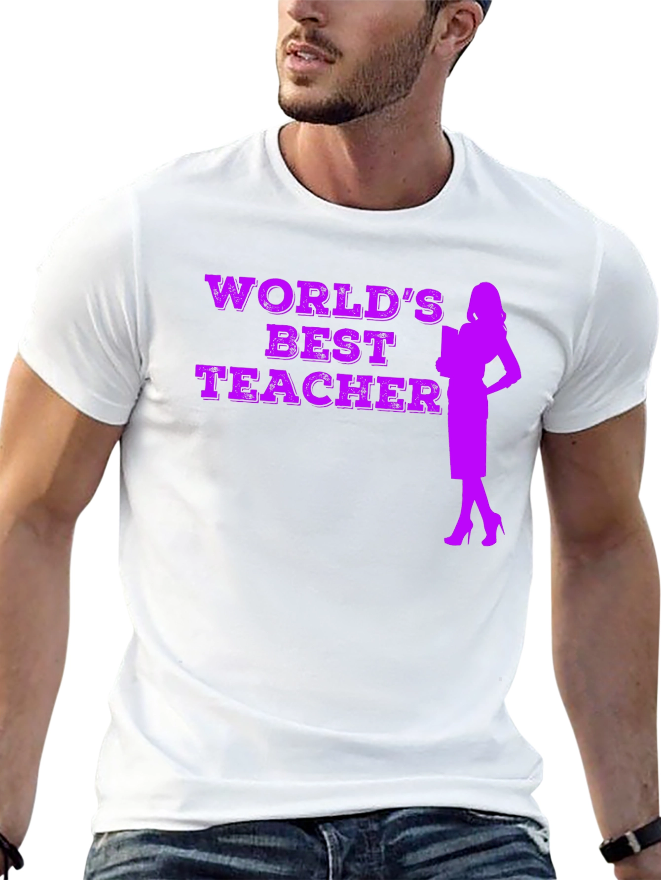 Worlds Best Teacher Graphic T-Shirt