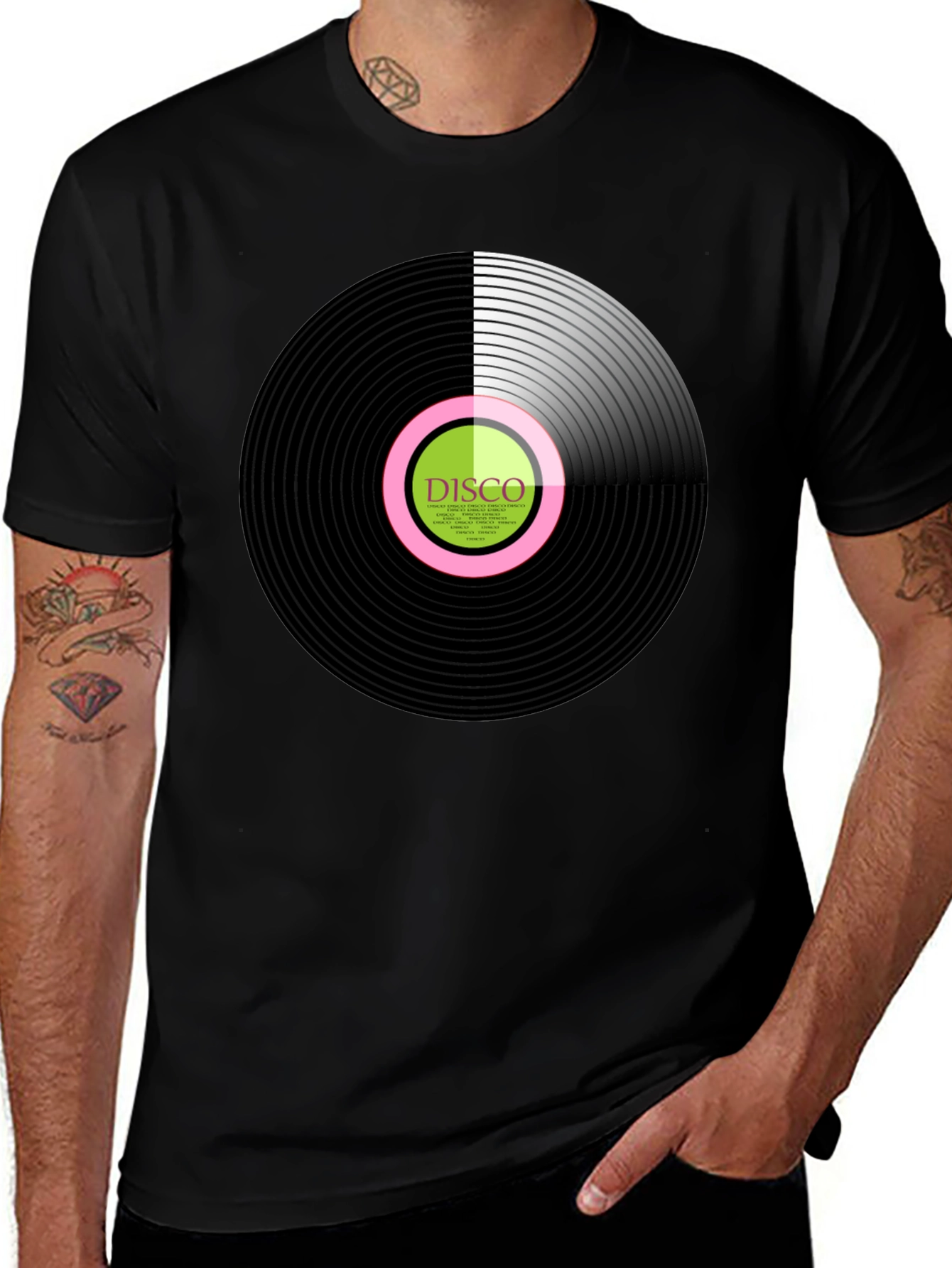 Disco Vinyl Record Graphic Tee