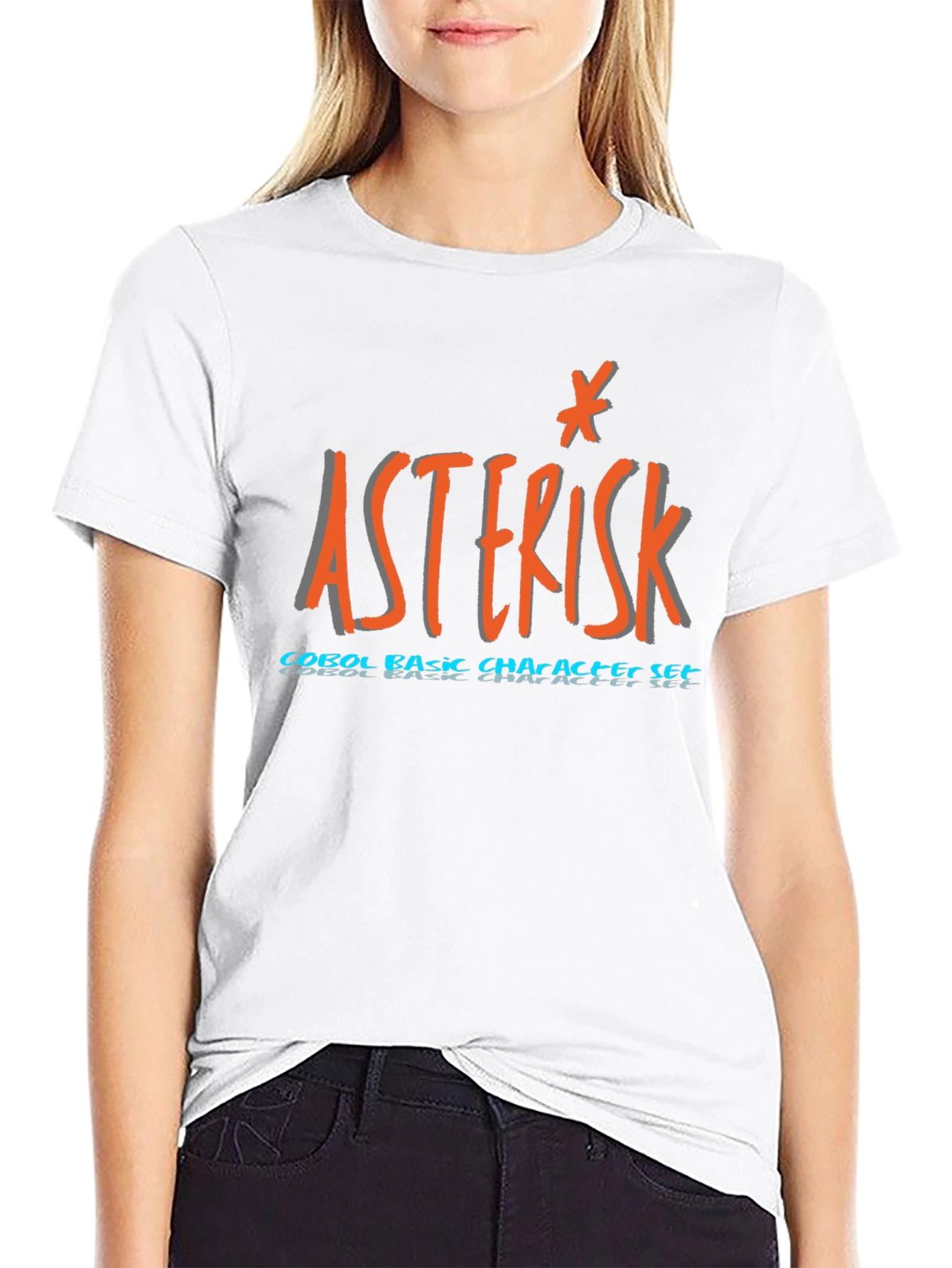 Asterisk COBOL T-Shirt - Basic Character Set Programmer Tee