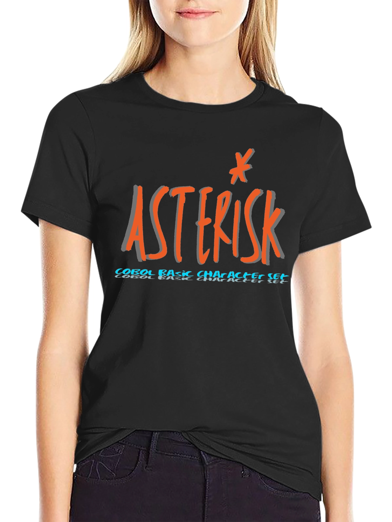 Asterisk COBOL T-Shirt - Basic Character Set Programmer Tee
