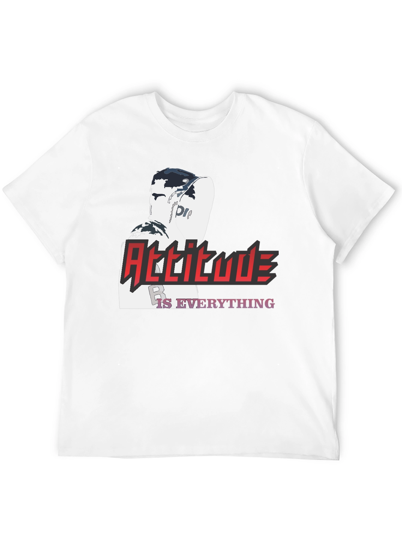 Attitude is Everything Graphic T-Shirt - Stylish Black Tee