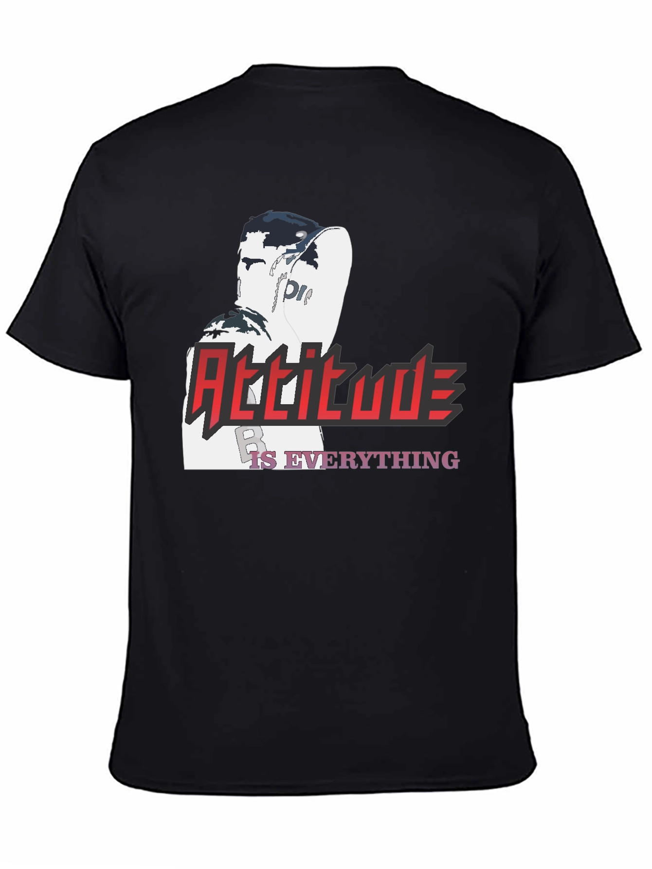 Attitude is Everything Graphic T-Shirt - Stylish Black Tee