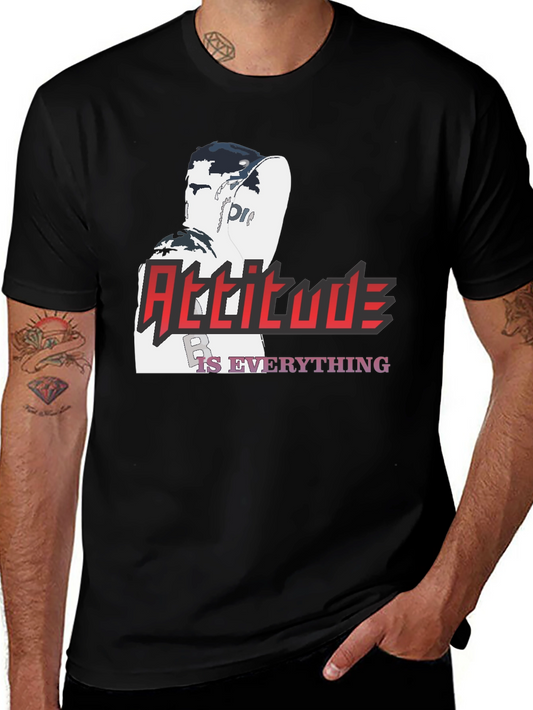 Attitude is Everything Graphic T-Shirt - Stylish Black Tee