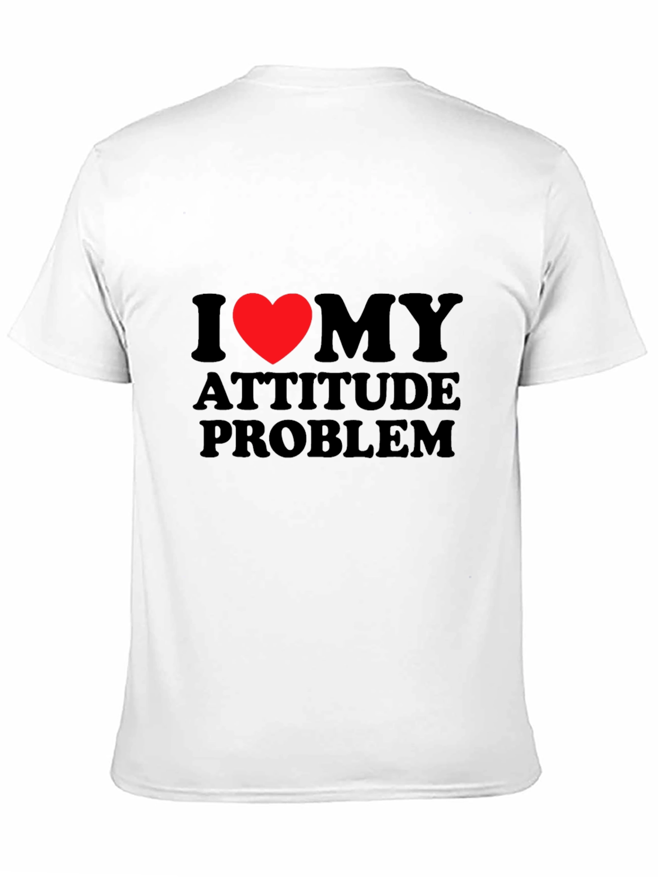 I Heart My Attitude Problem - Black T-Shirt